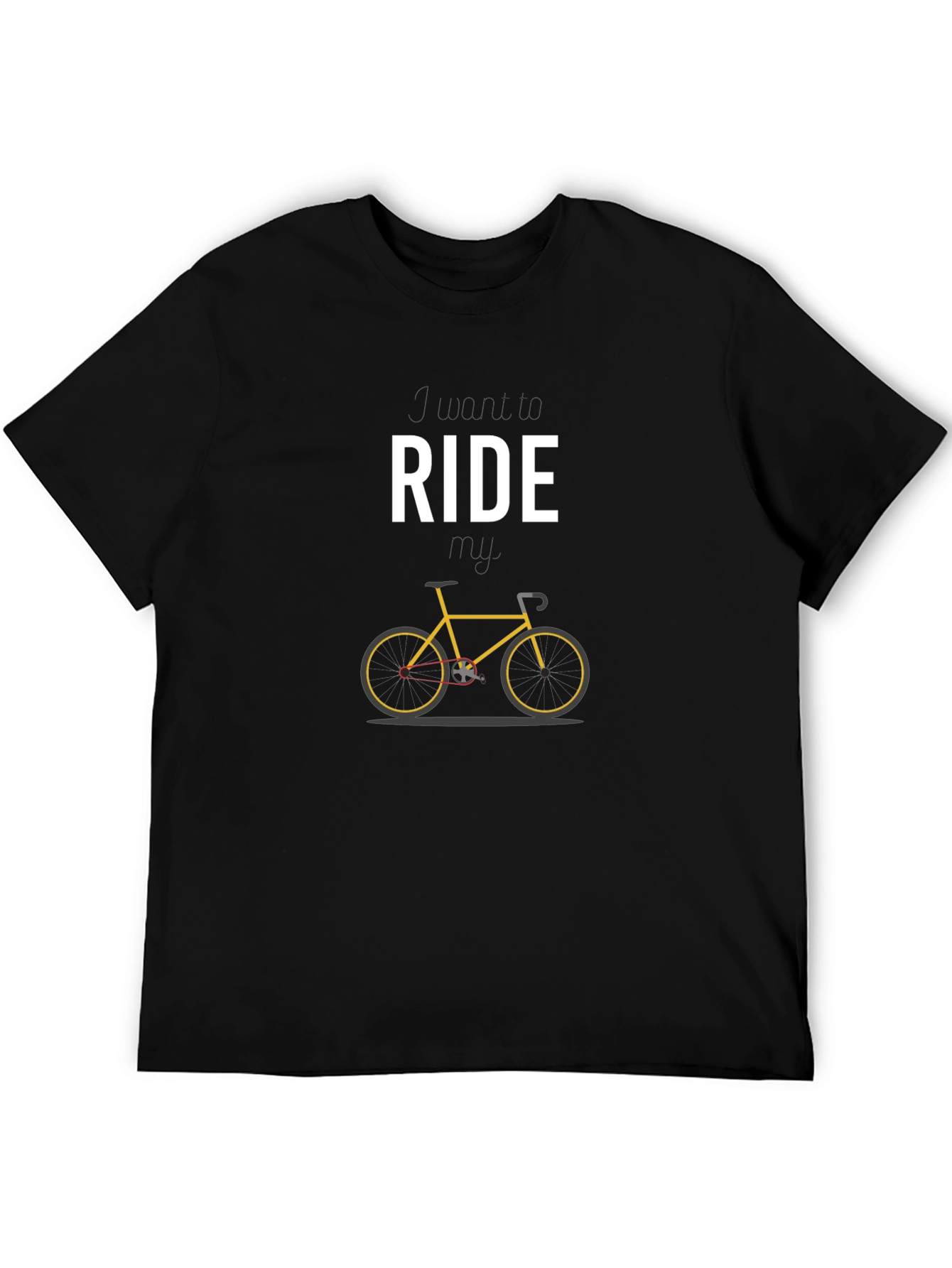 Ride Bicycle Graphic Tee - Stylish Black T-Shirt