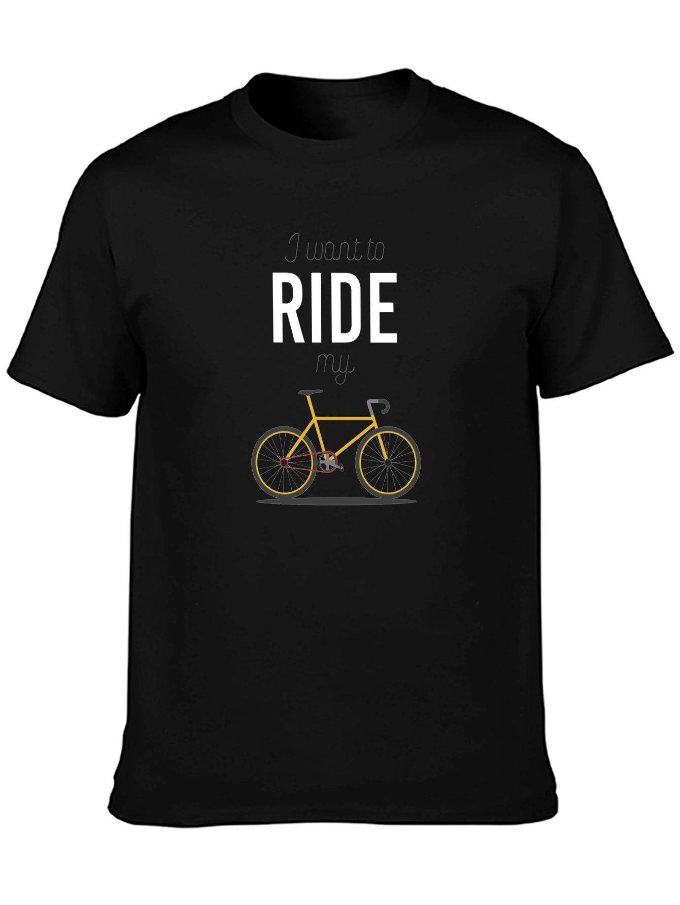Ride Bicycle Graphic Tee - Stylish Black T-Shirt