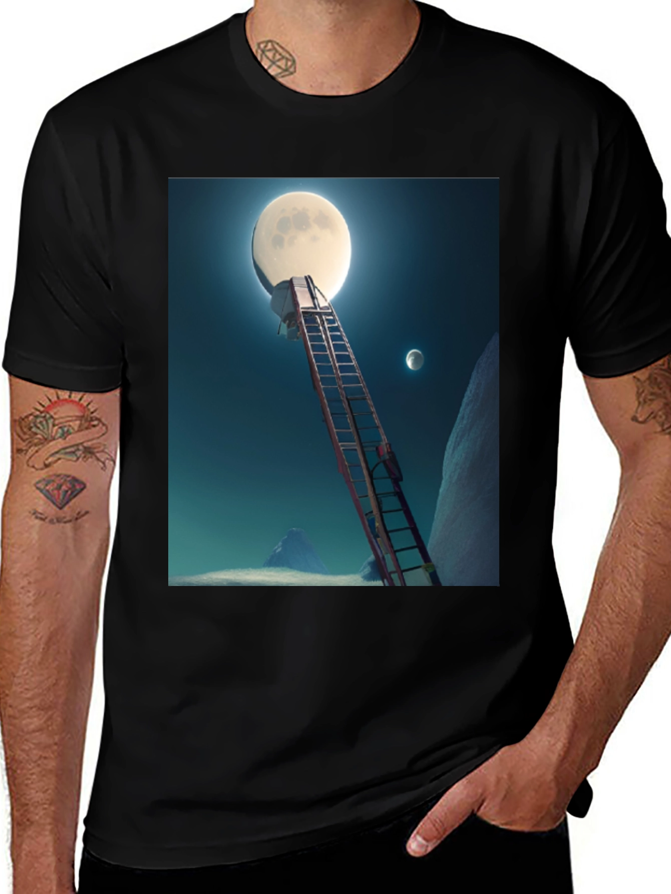 Moon Ladder Graphic Tee