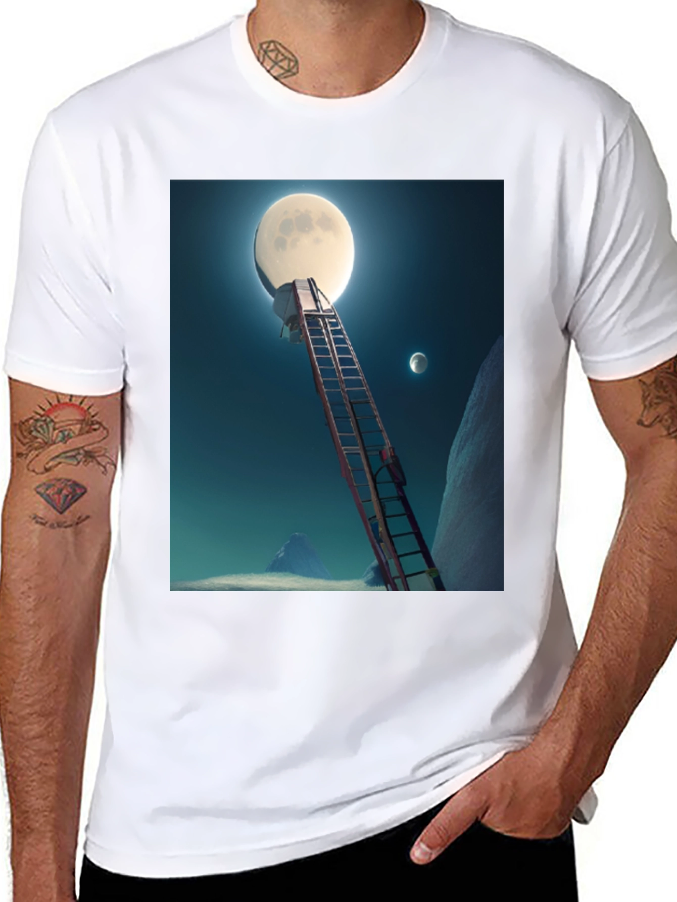 Moon Ladder Graphic Tee