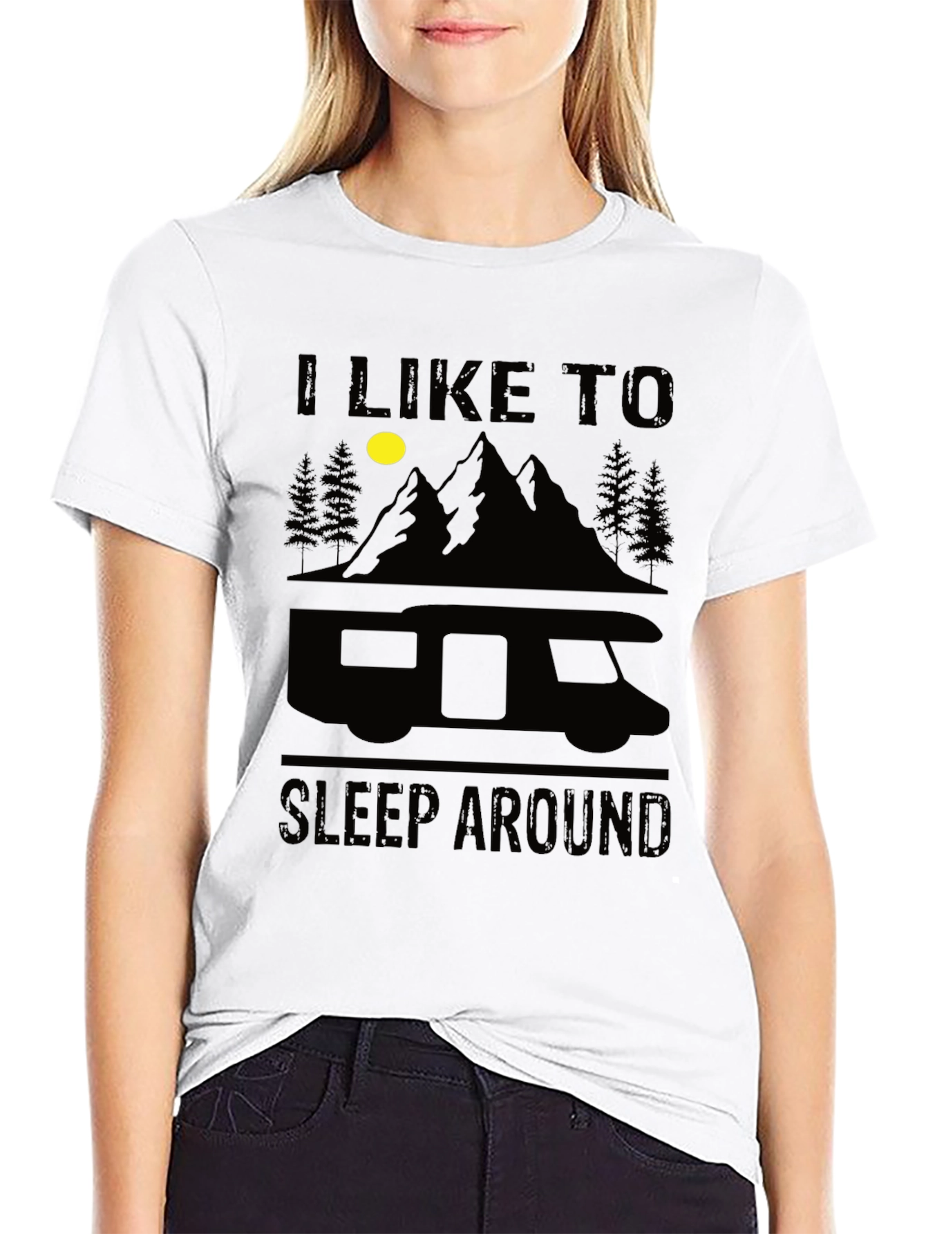 I Like to Sleep Around Camper T-Shirt