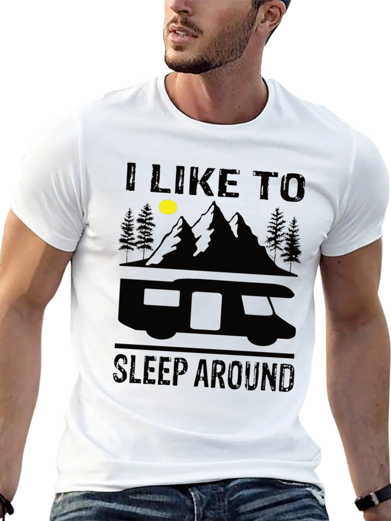 I Like to Sleep Around Camper T-Shirt
