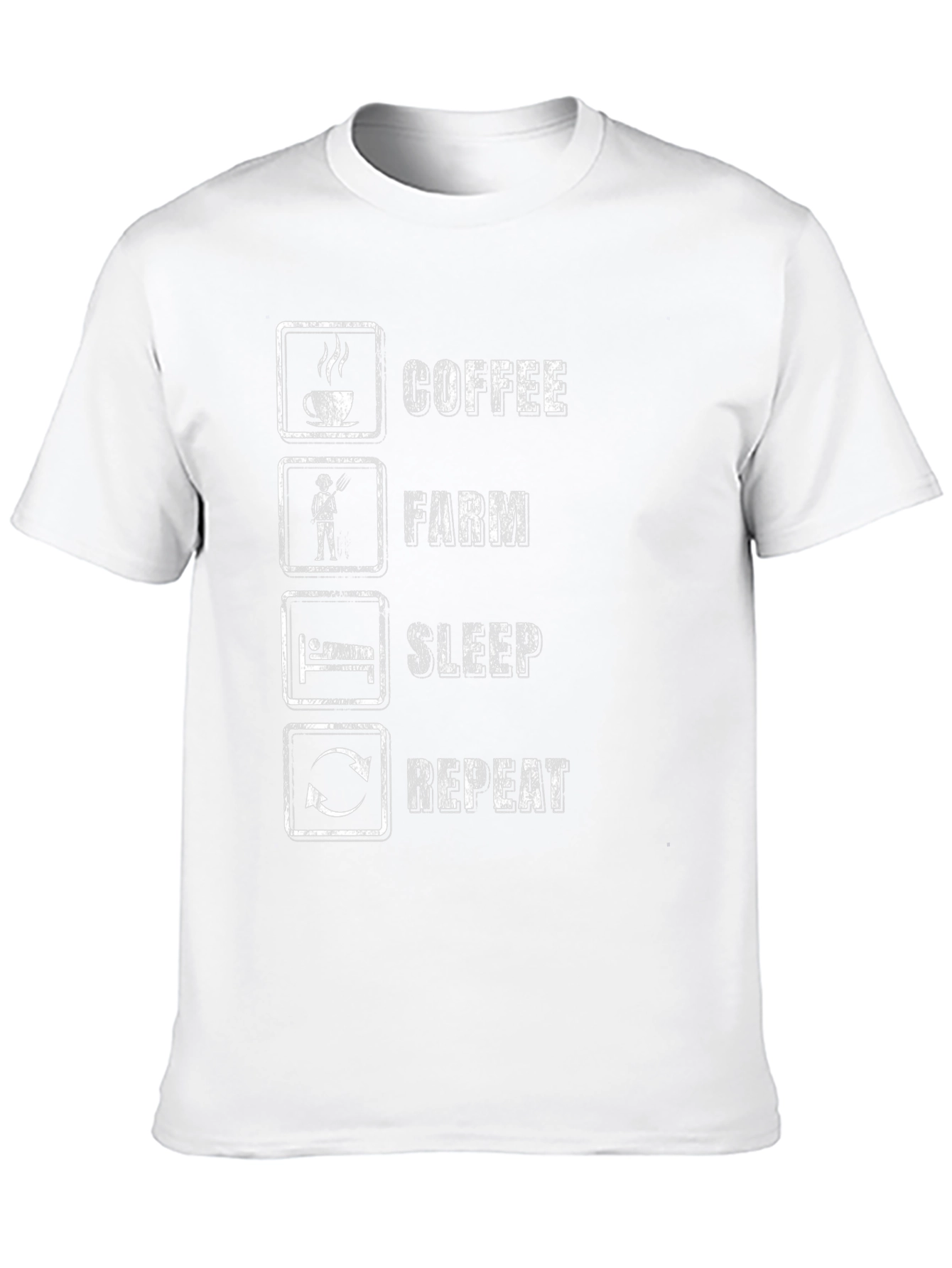 Coffee Farm Sleep Repeat Graphic Tee
