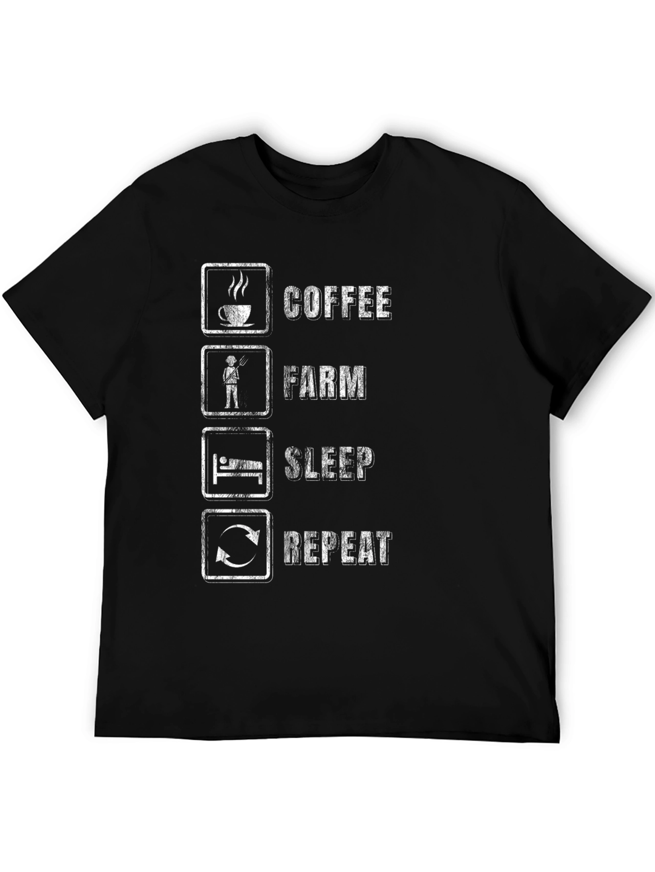 Coffee Farm Sleep Repeat Graphic Tee