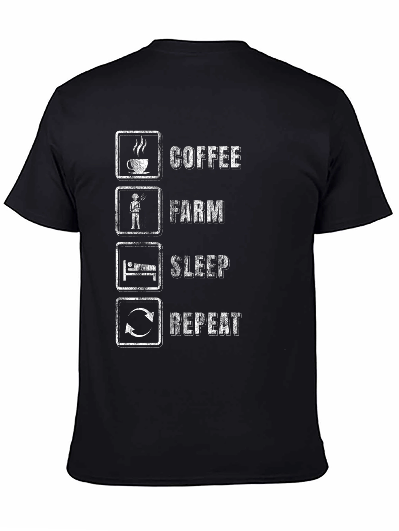 Coffee Farm Sleep Repeat Graphic Tee