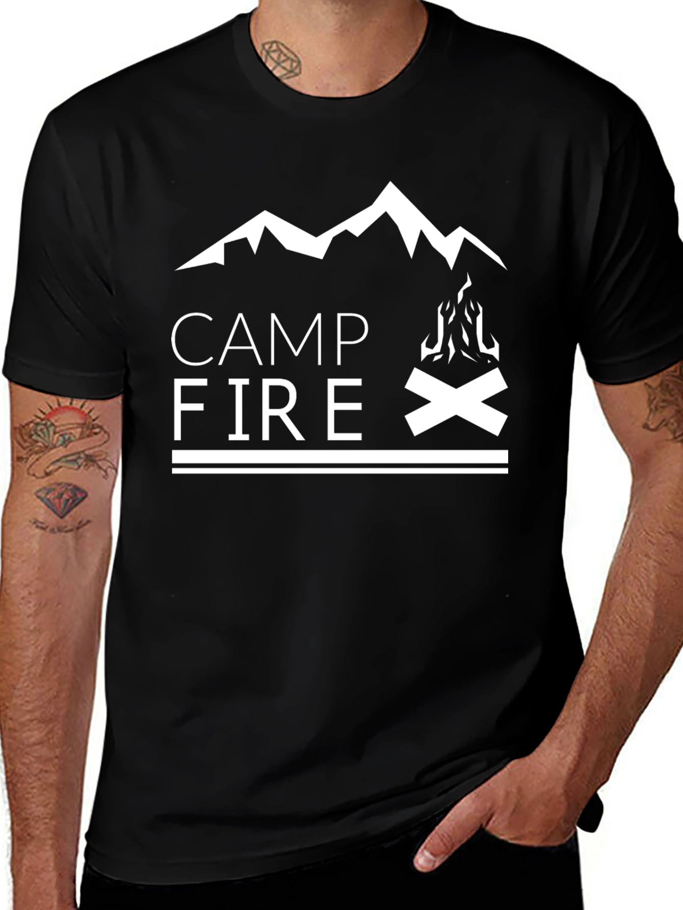 Campfire Graphic T-Shirt - Outdoor Adventure