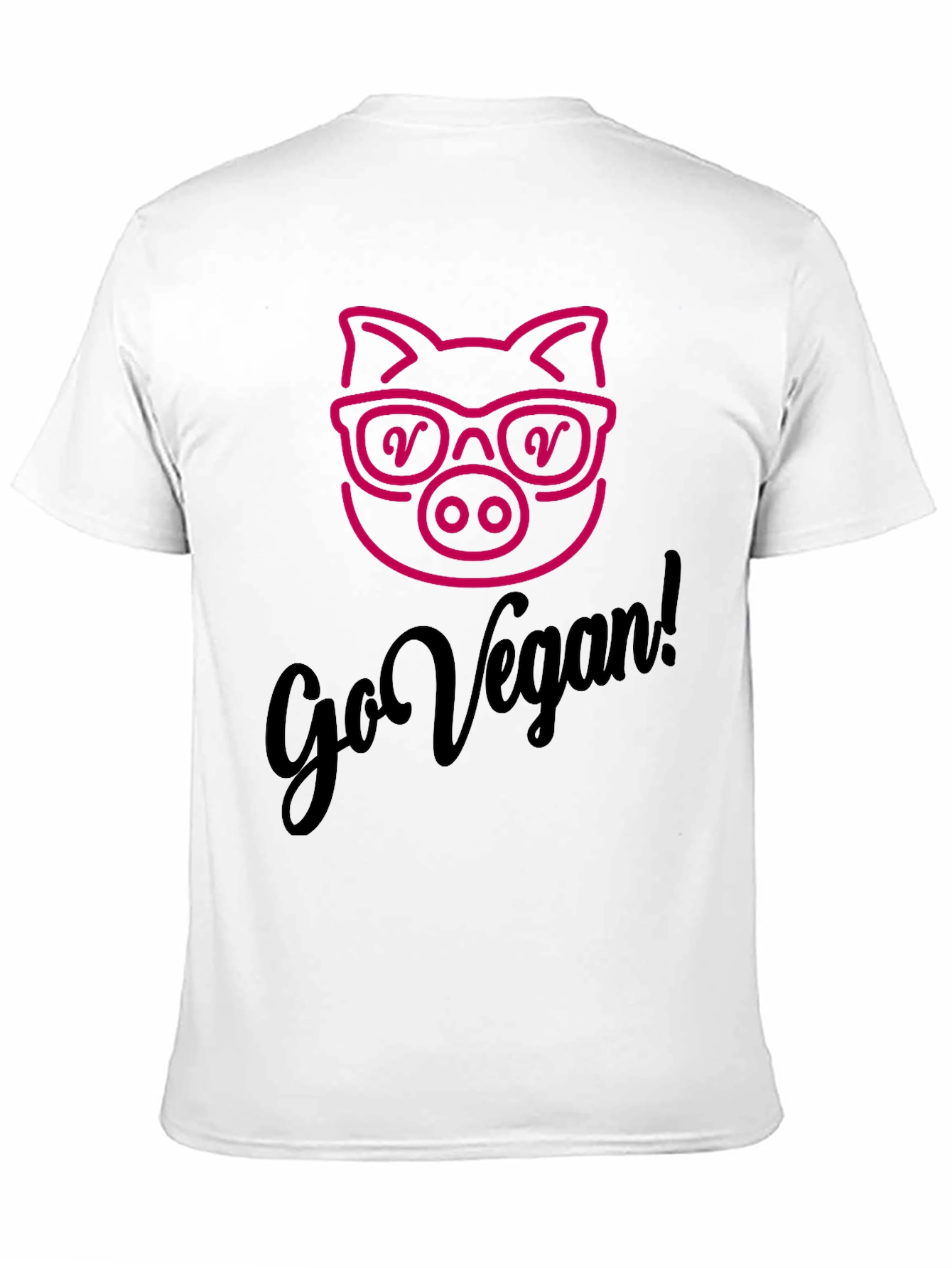 Go Vegan Pig Graphic Tee - Unisex Soft Cotton