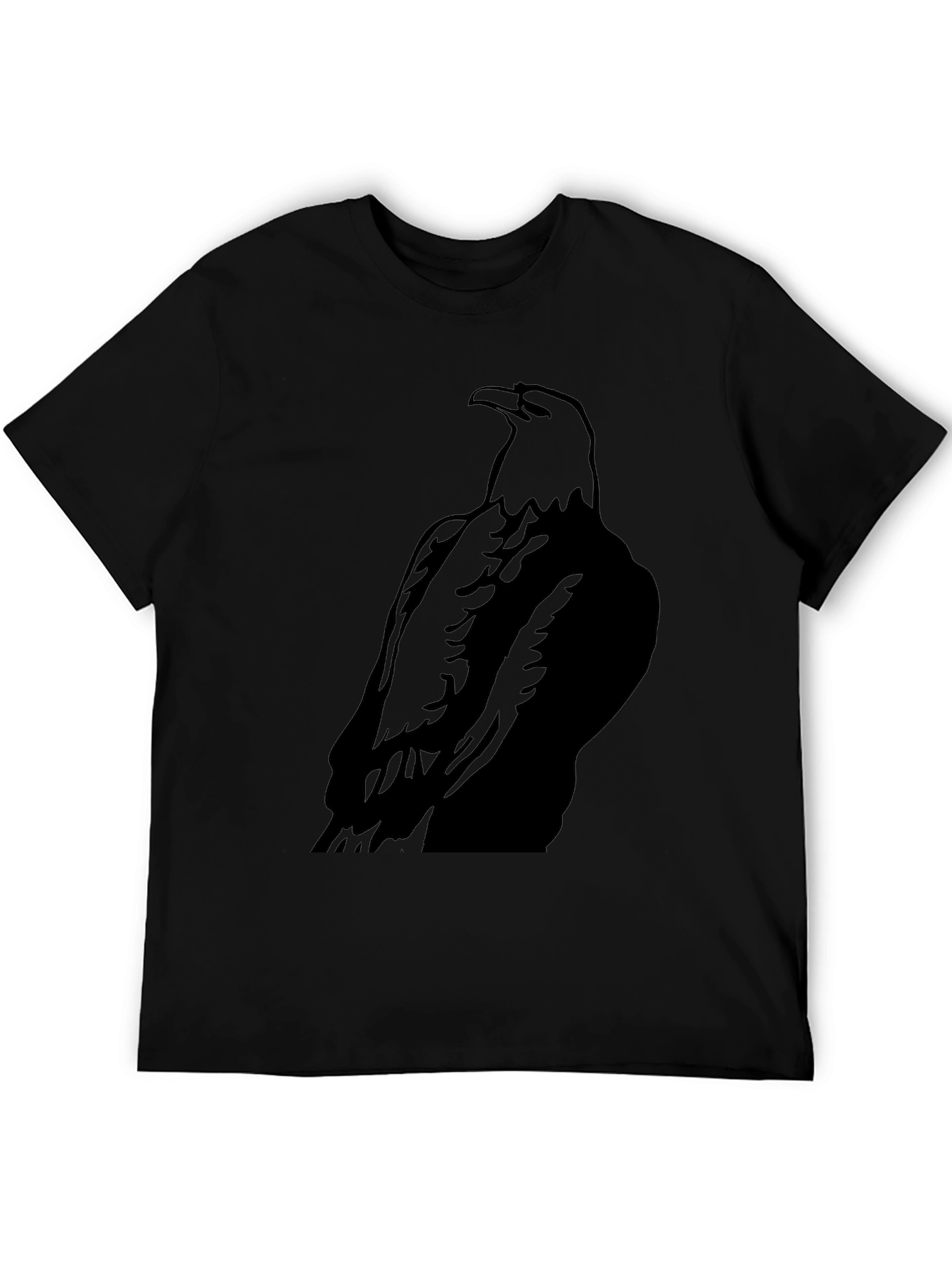 Mens Black Eagle Graphic Tee