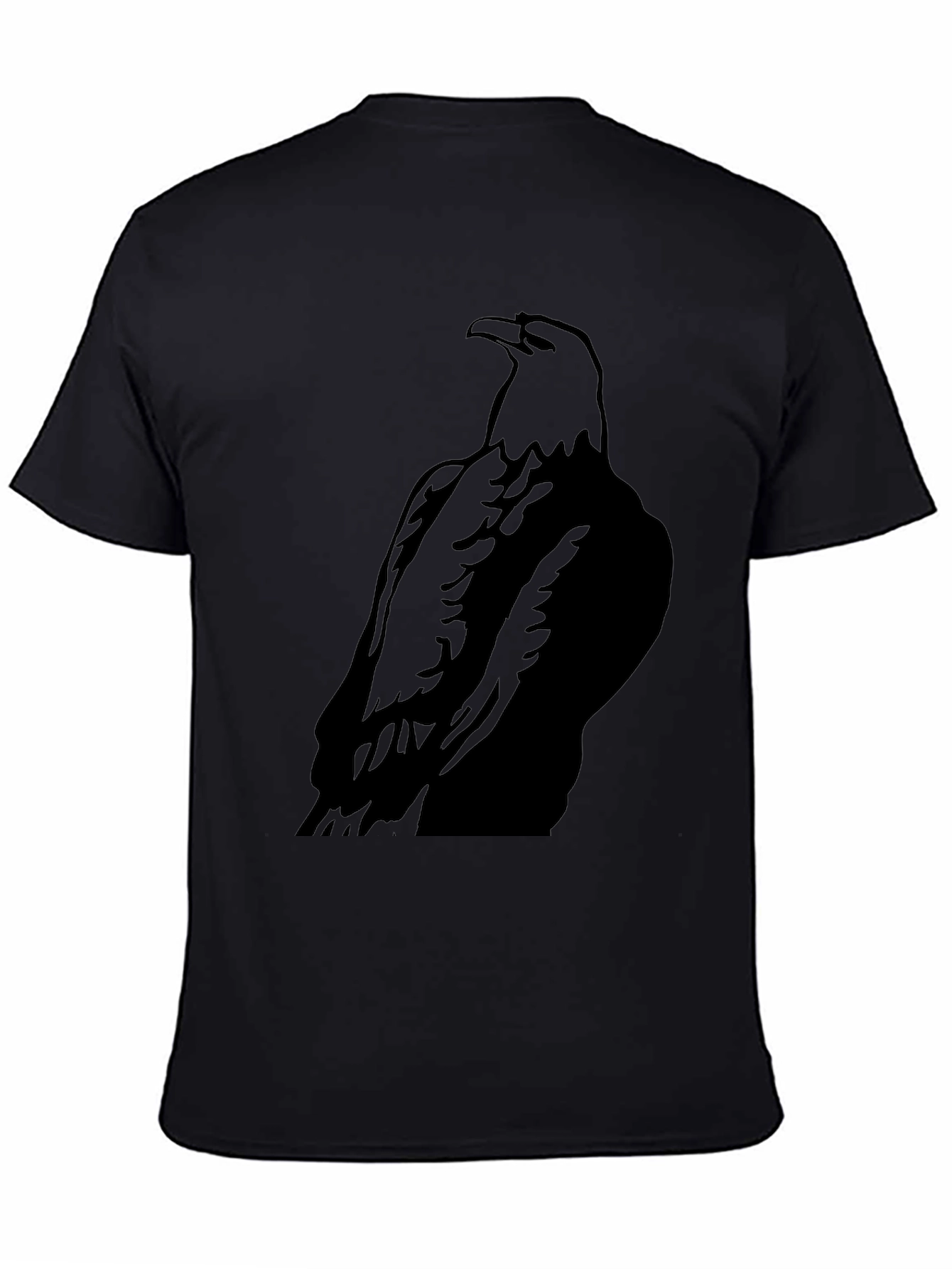 Mens Black Eagle Graphic Tee