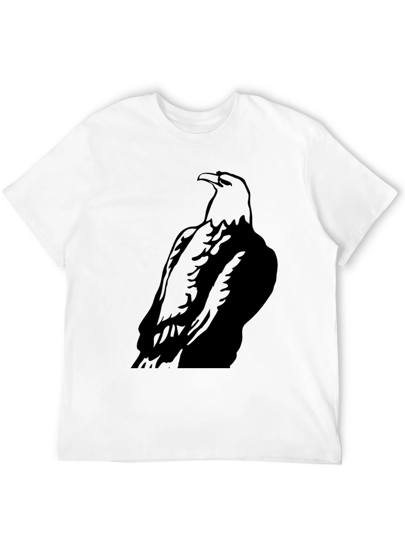 Mens Black Eagle Graphic Tee