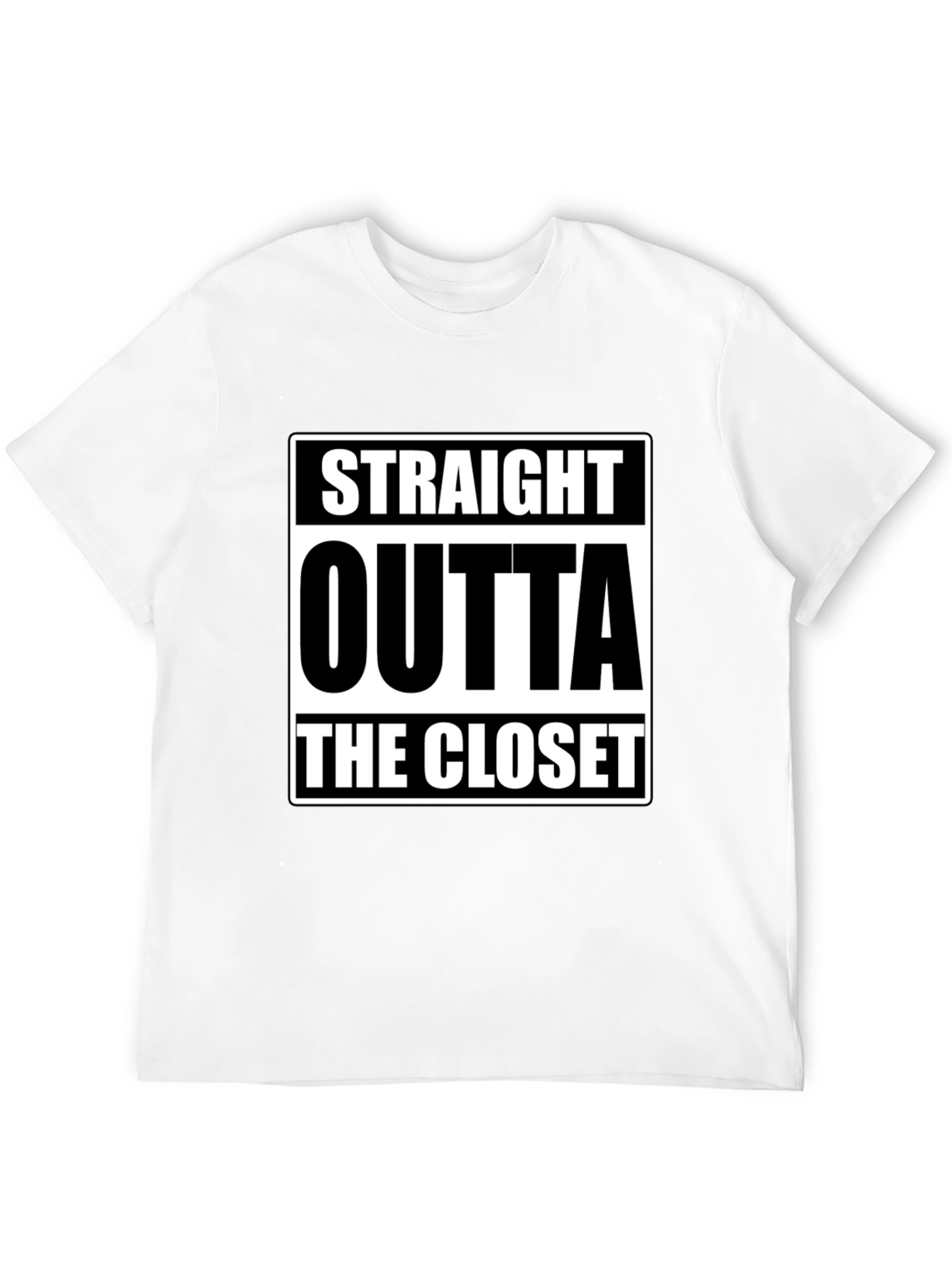 Straight Outta The Closet Black T-Shirt