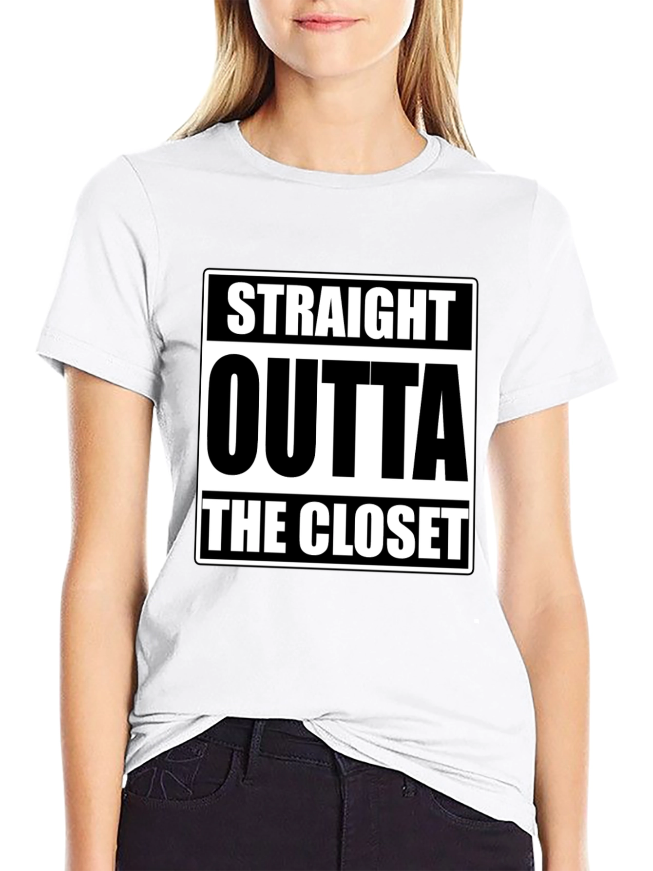 Straight Outta The Closet Black T-Shirt