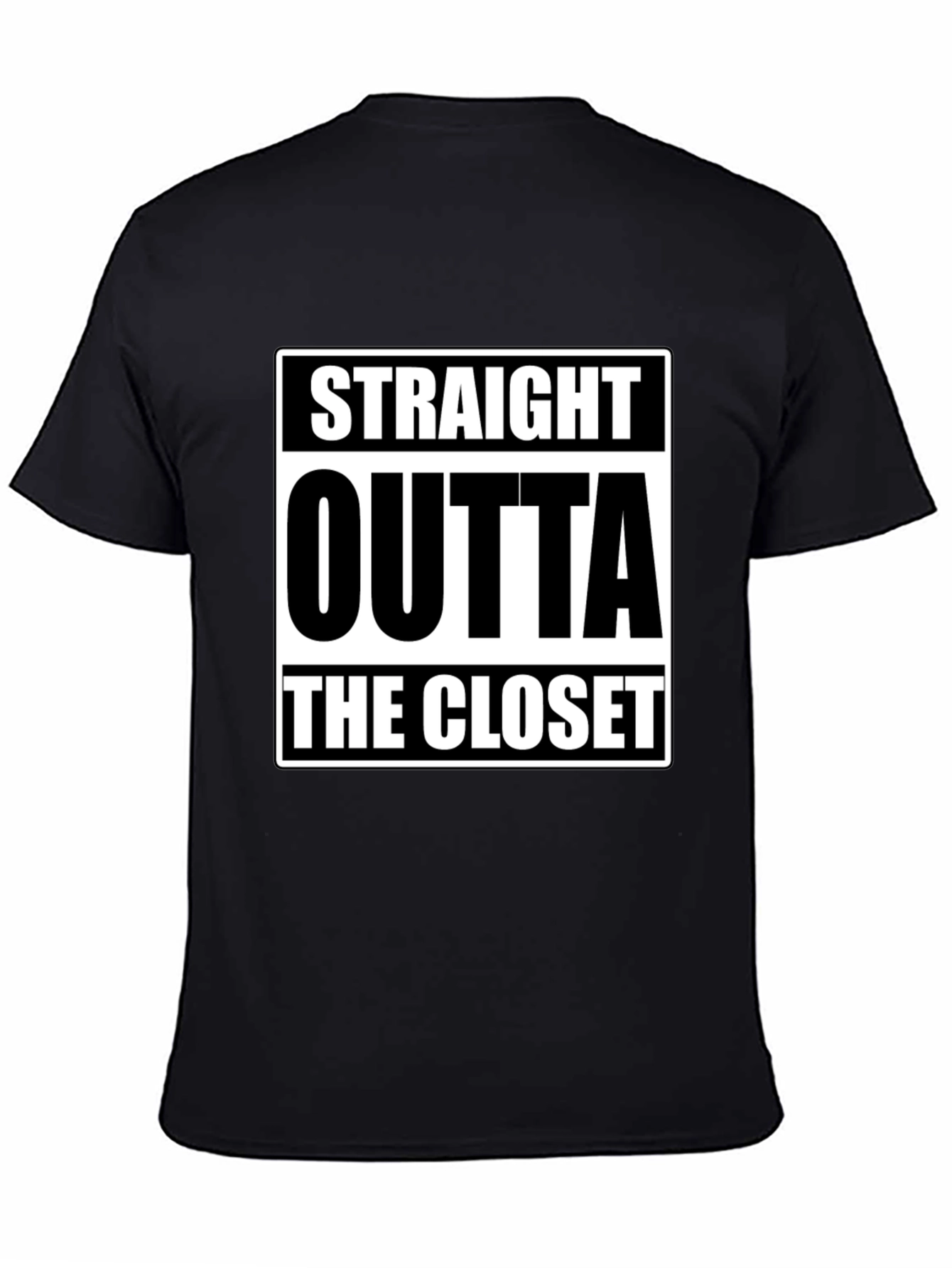 Straight Outta The Closet Black T-Shirt
