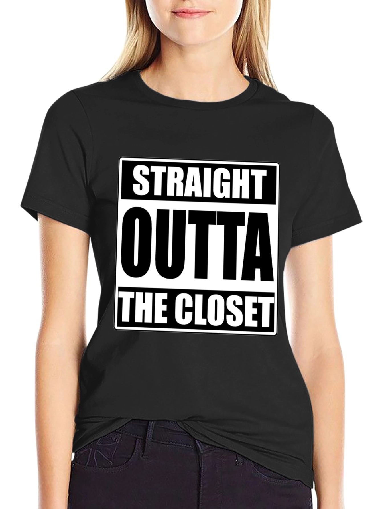 Straight Outta The Closet Black T-Shirt