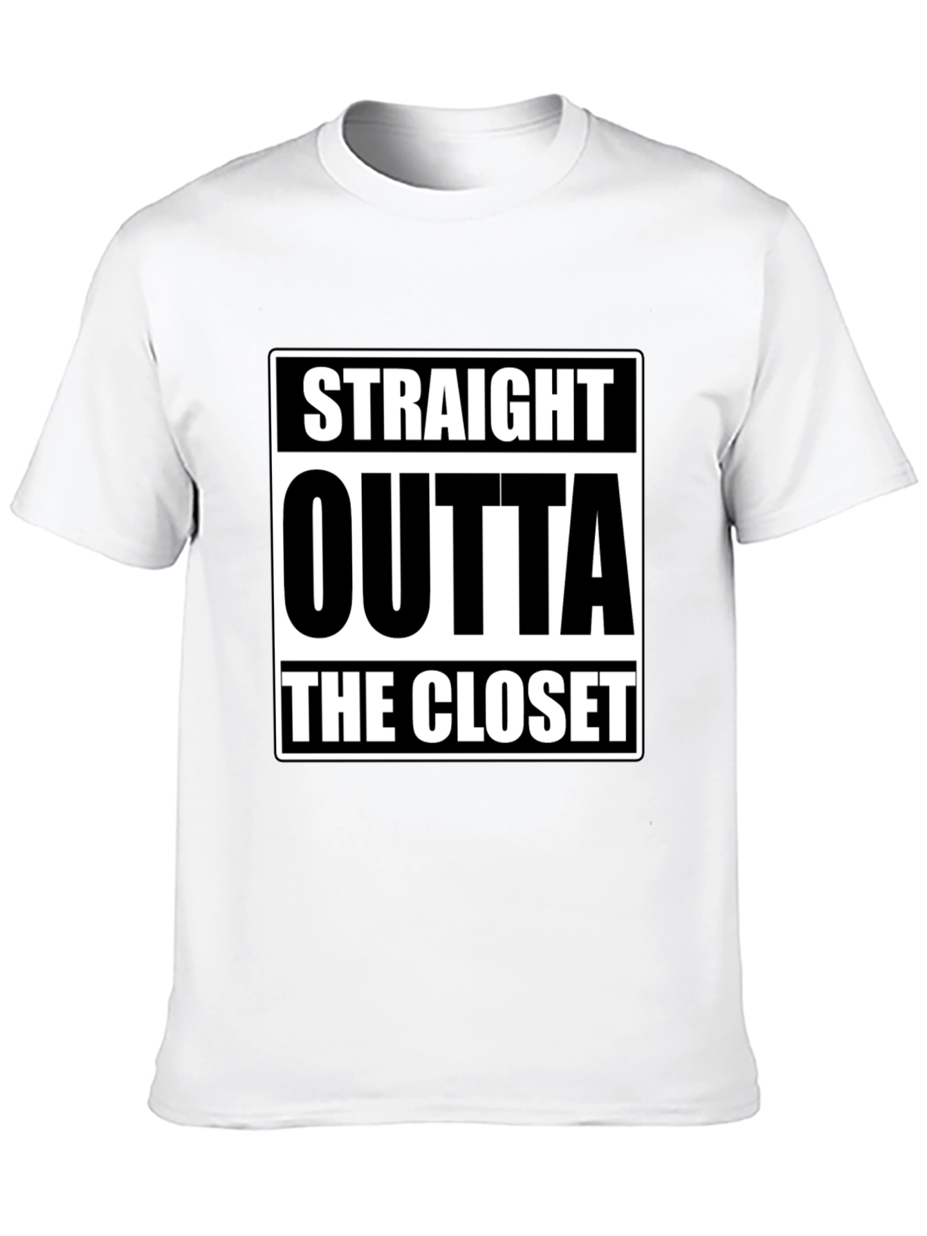 Straight Outta The Closet Black T-Shirt