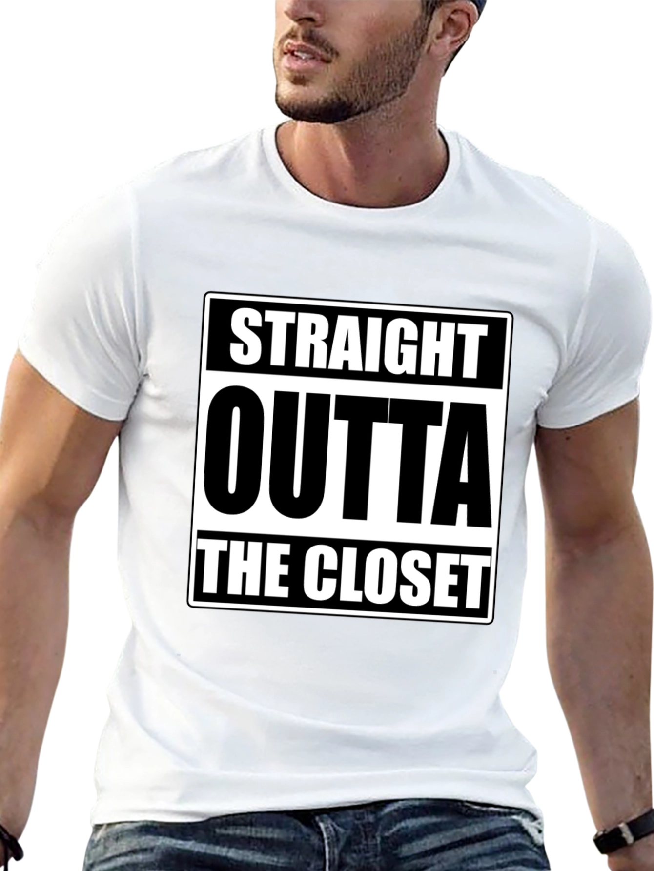 Straight Outta The Closet Black T-Shirt