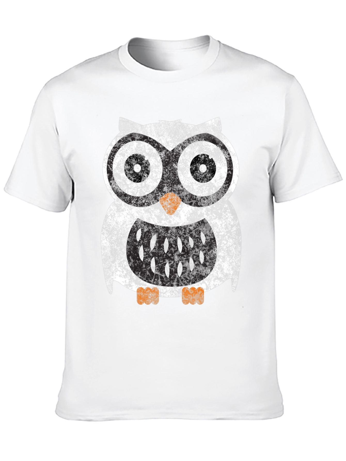 Cool Owl Graphic Tee - Black Cotton Blend Shirt