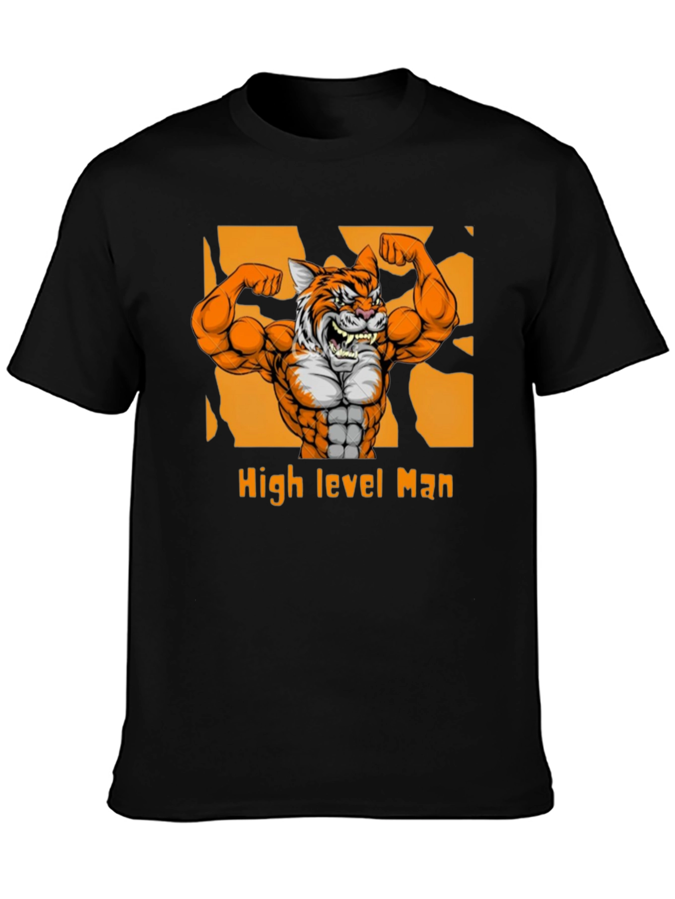 High Level Man Tiger Graphic T-Shirt