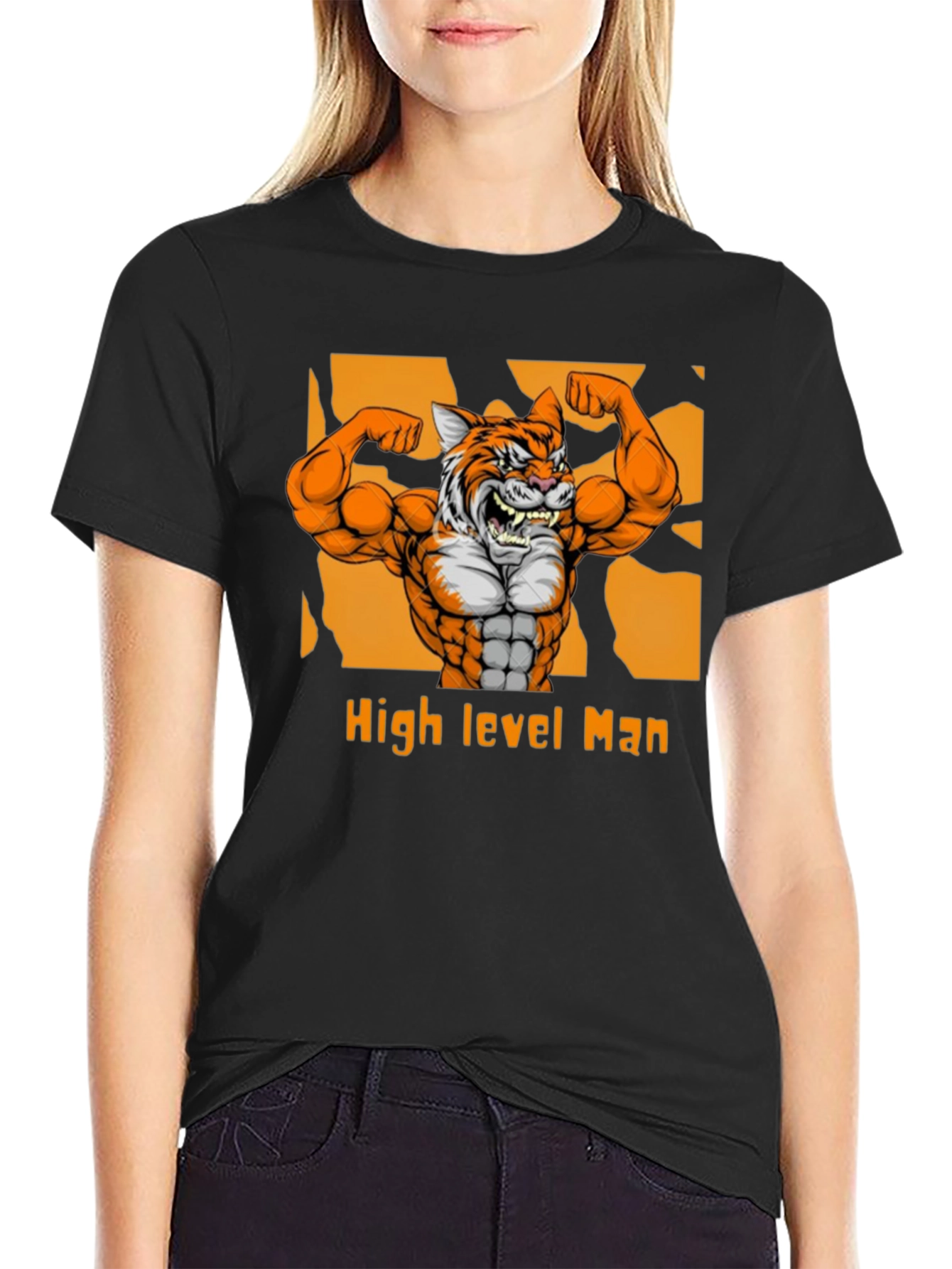 High Level Man Tiger Graphic T-Shirt
