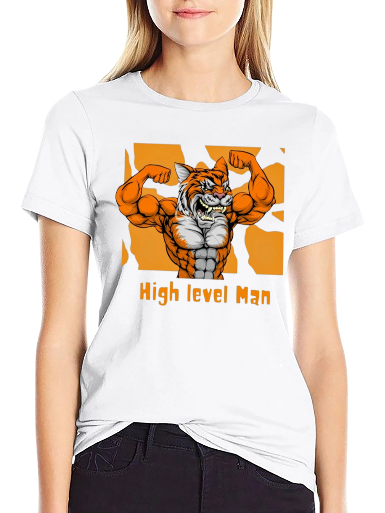 High Level Man Tiger Graphic T-Shirt
