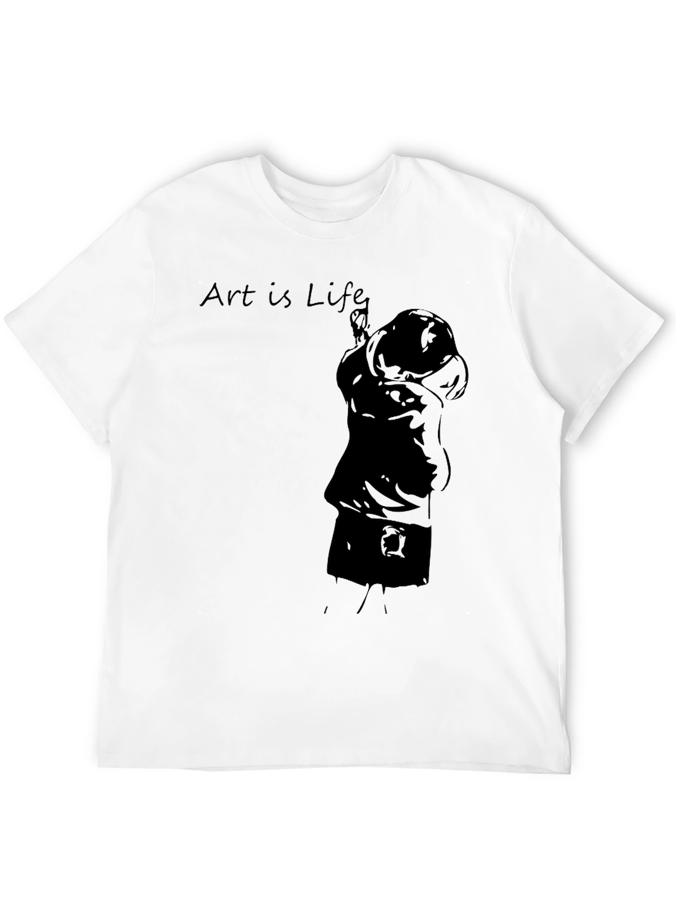 Art Is Life Black Graphic Tee