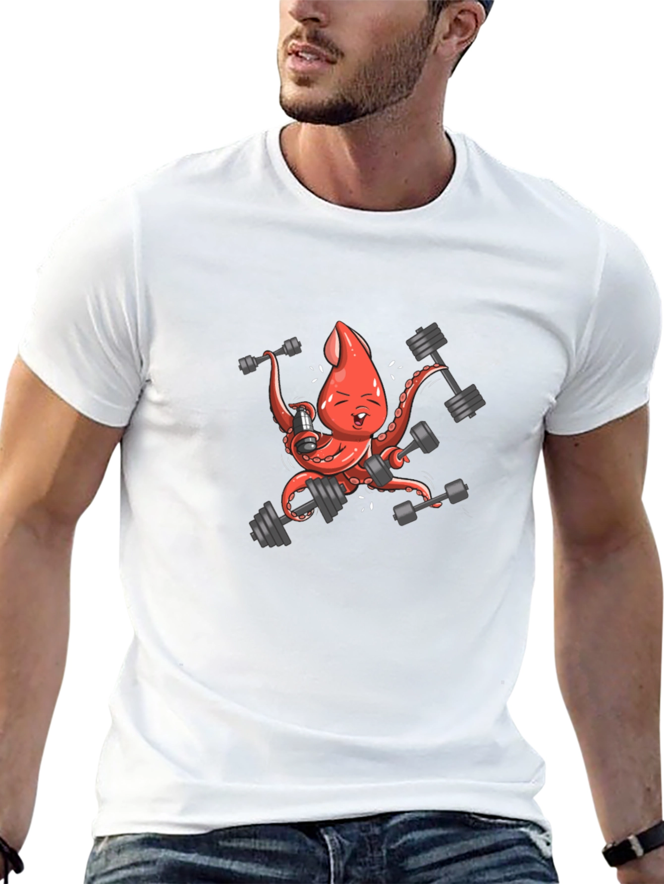 Octopus Workout T-Shirt - Funny Gym Tee