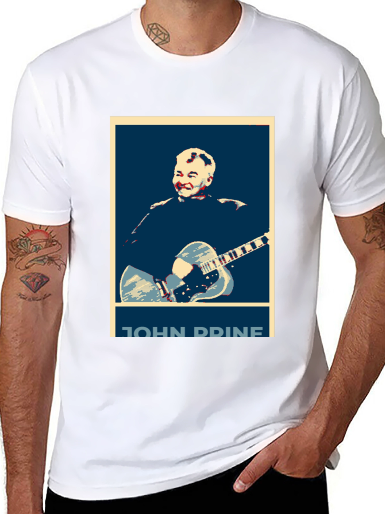 John Prine Graphic T-Shirt - Black Cotton Tee