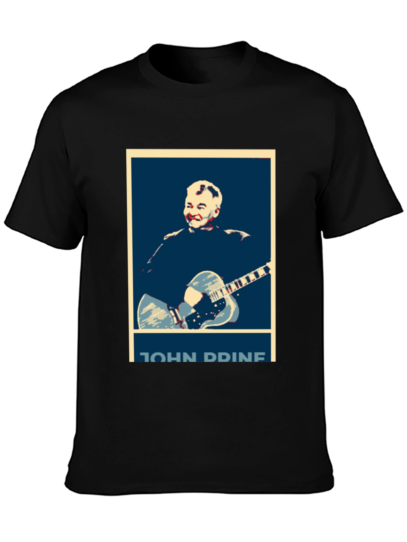 John Prine Graphic T-Shirt - Black Cotton Tee
