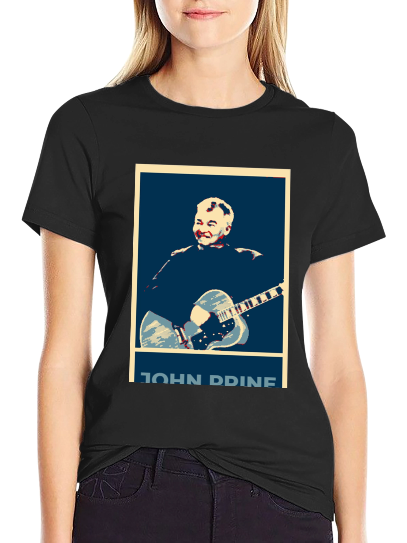 John Prine Graphic T-Shirt - Black Cotton Tee