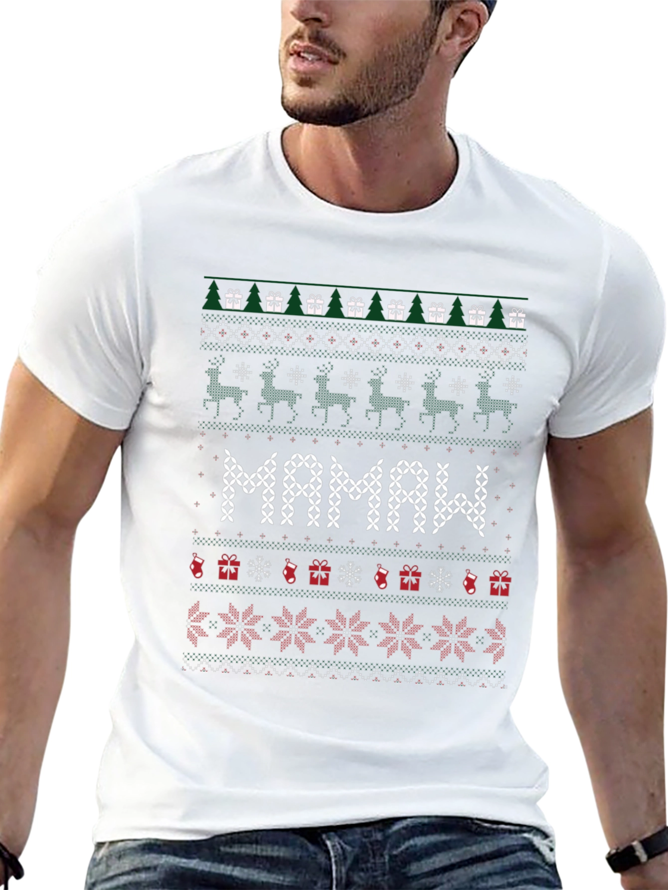 Mamaw Ugly Christmas Sweater T-Shirt