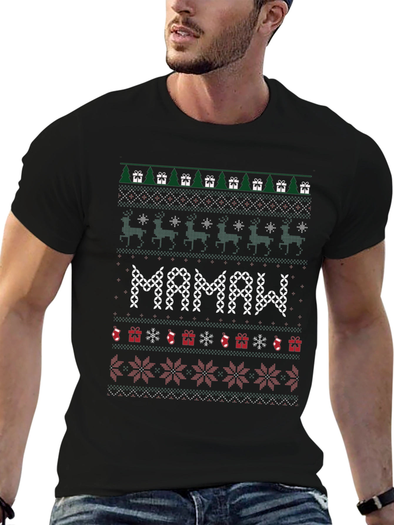 Mamaw Ugly Christmas Sweater T-Shirt