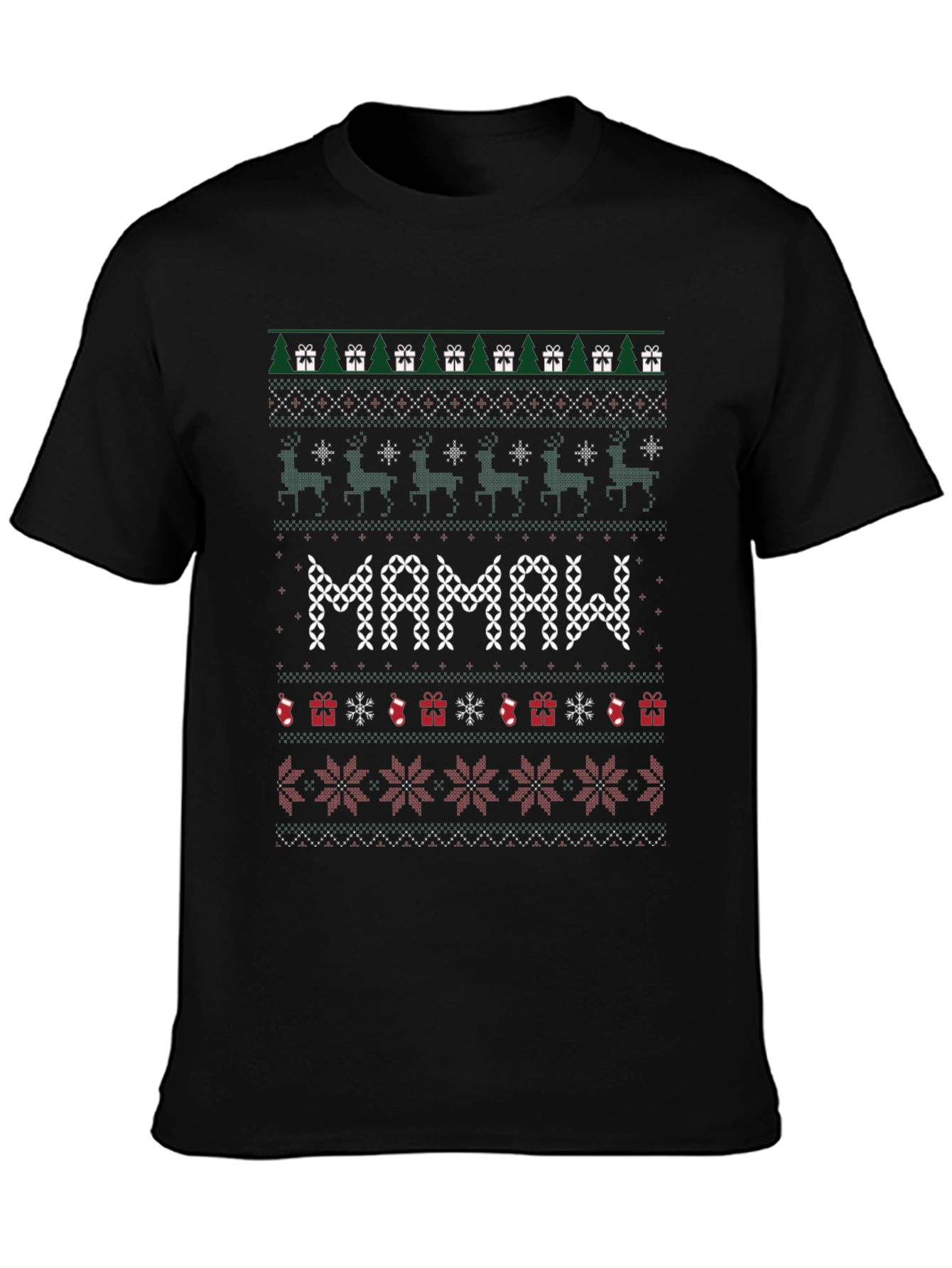 Mamaw Ugly Christmas Sweater T-Shirt
