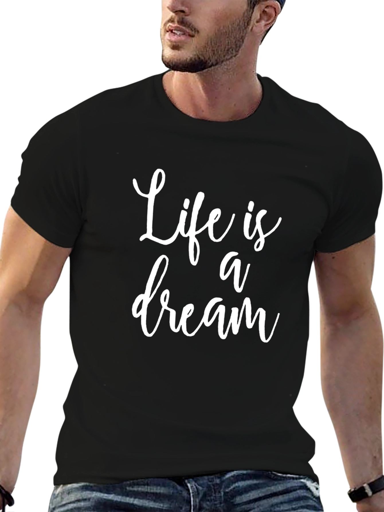 Life is a Dream Graphic Tee - Black