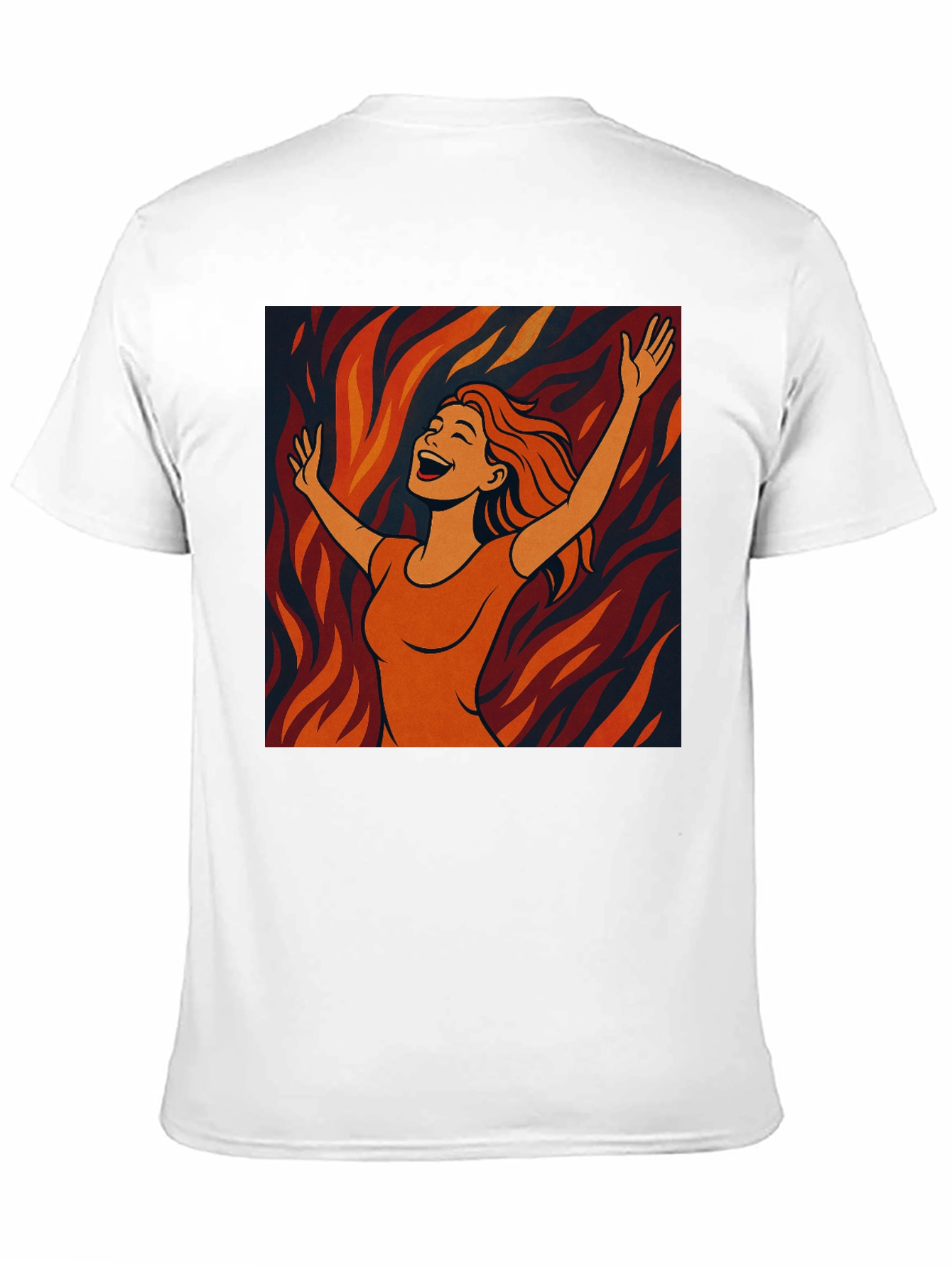 Joyful Woman Graphic Tee - Trendy Black T-Shirt