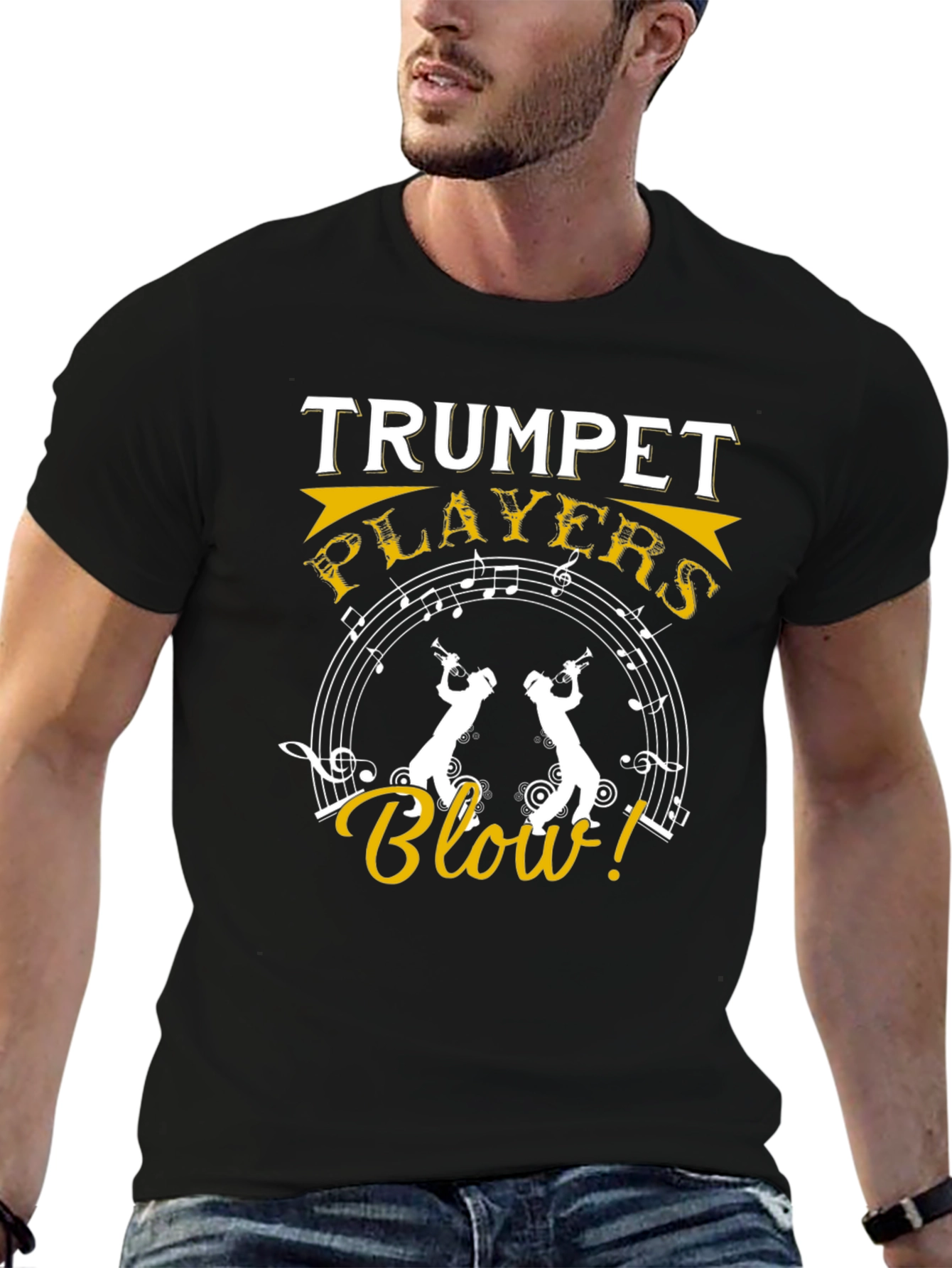 Trumpet Players Blow! Graphic T-Shirt