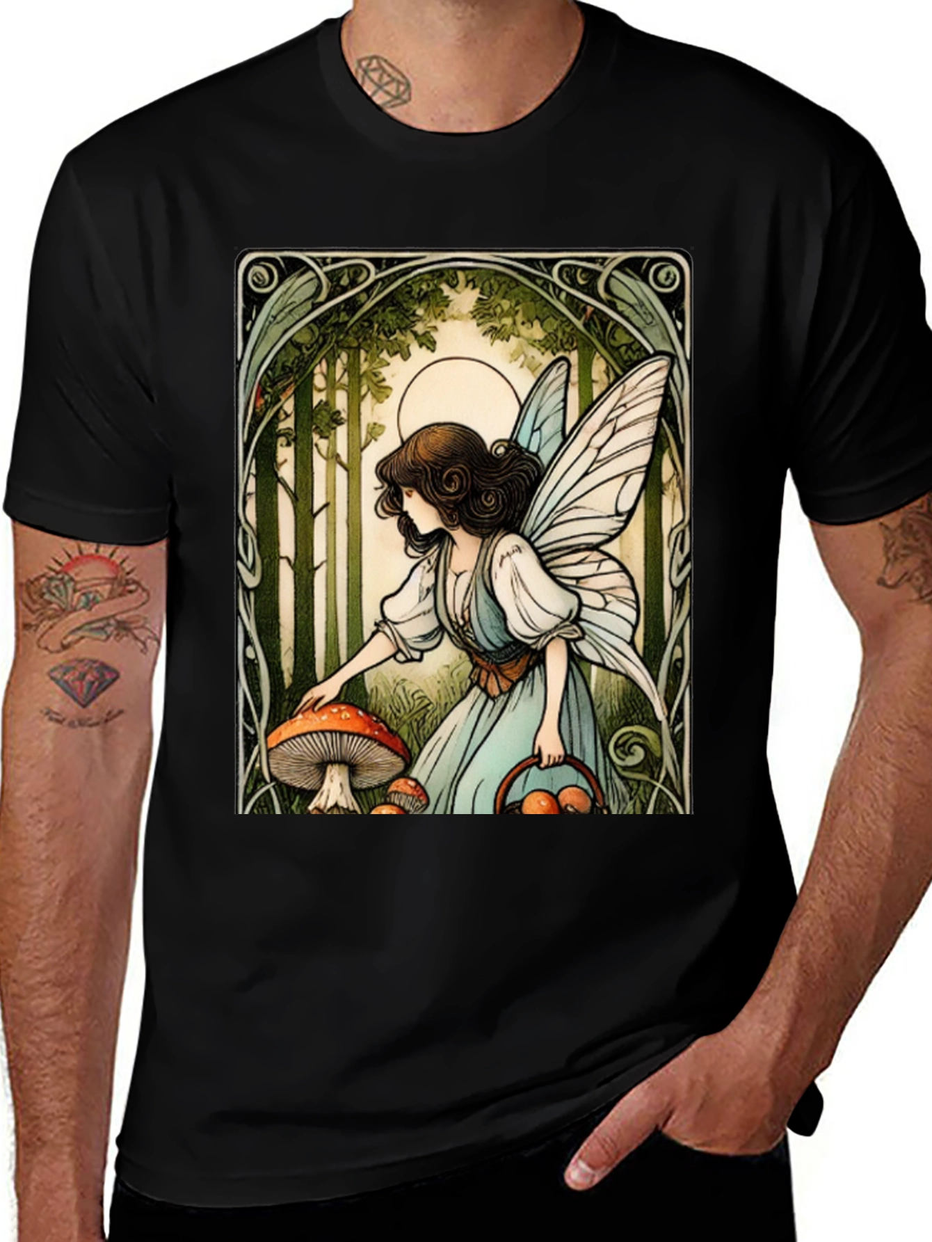 Fairycore Mushroom Forager T-Shirt