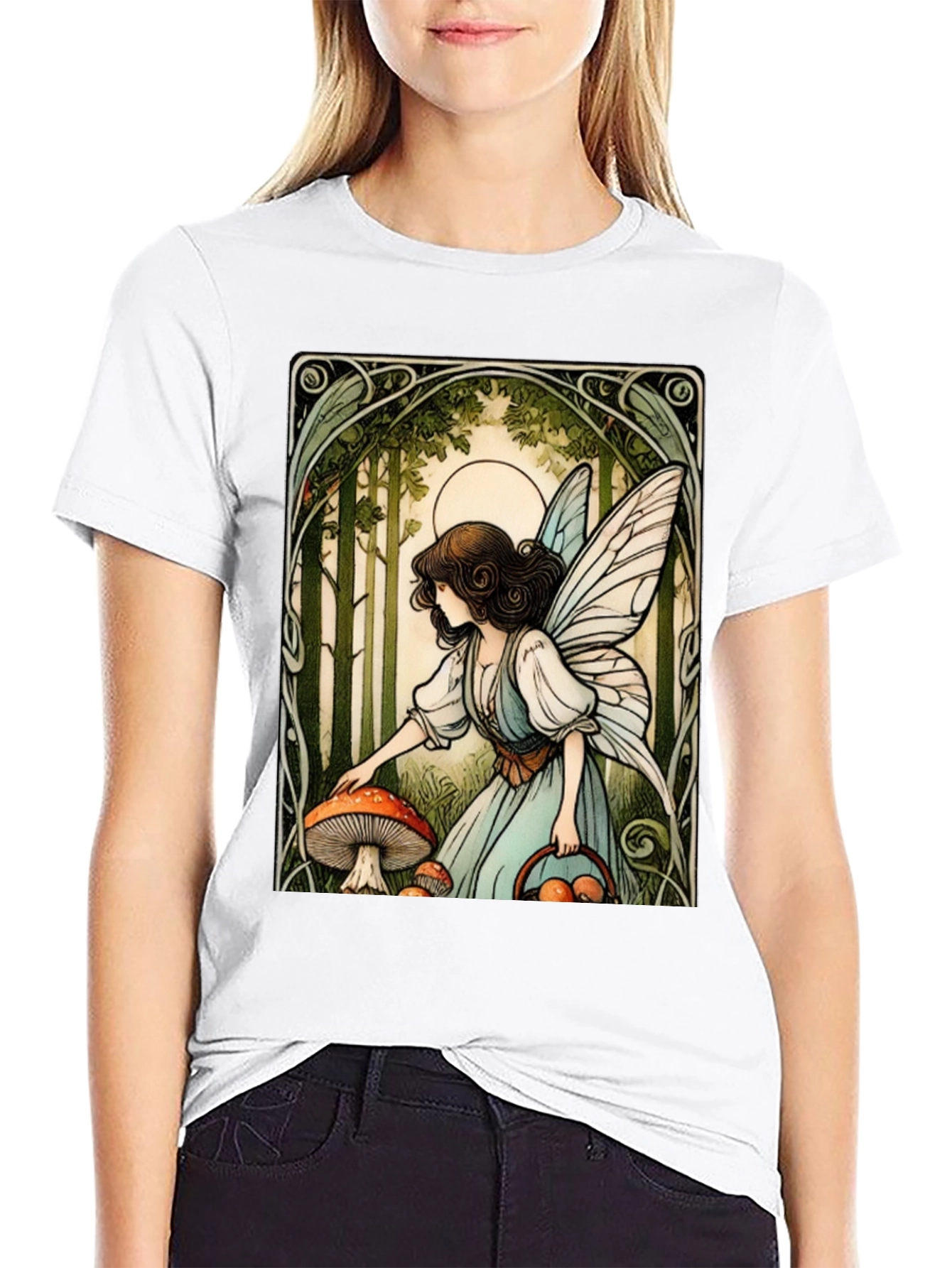Fairycore Mushroom Forager T-Shirt