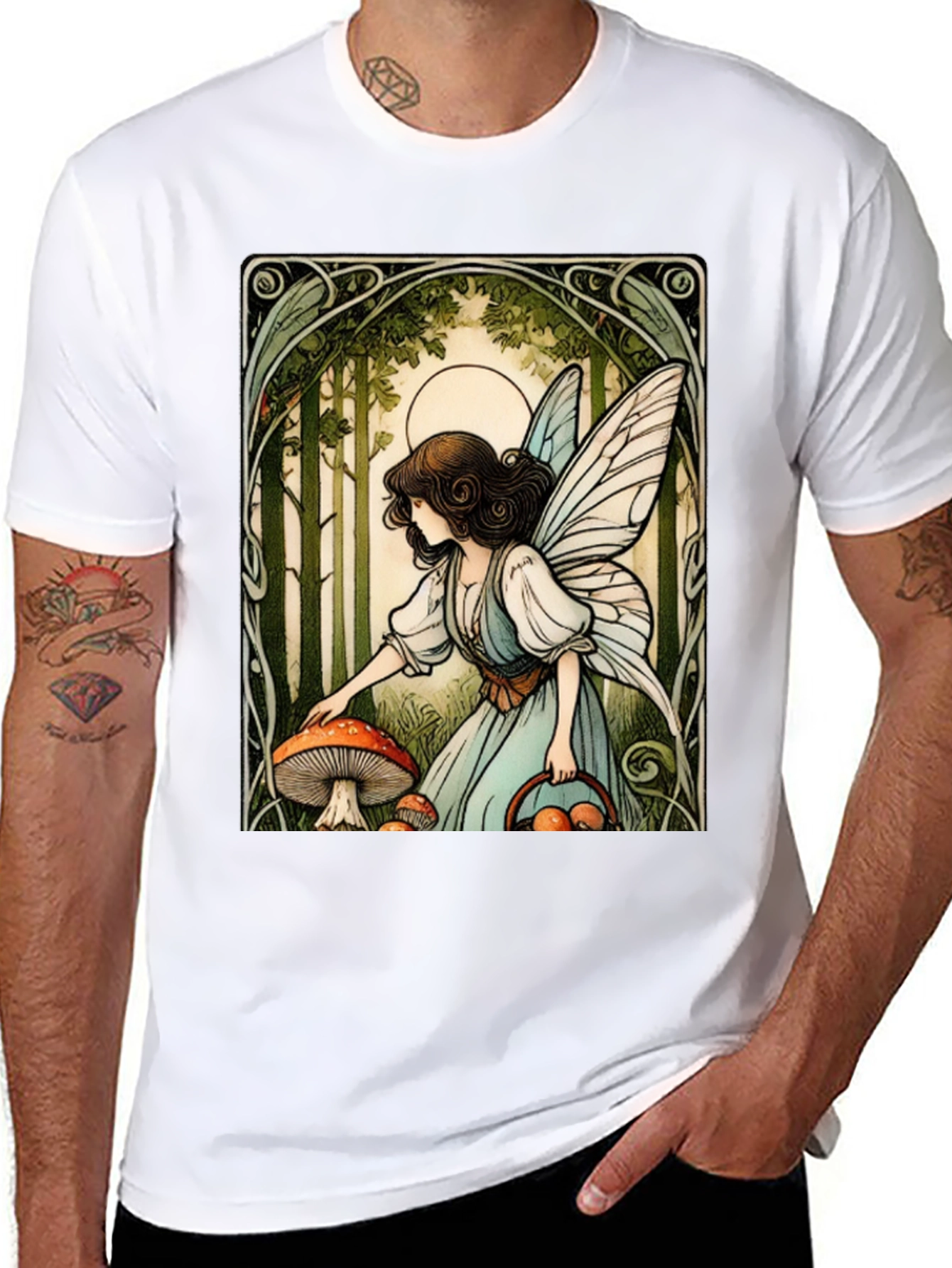 Fairycore Mushroom Forager T-Shirt