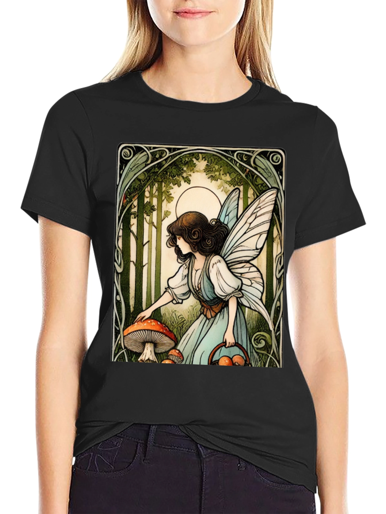 Fairycore Mushroom Forager T-Shirt