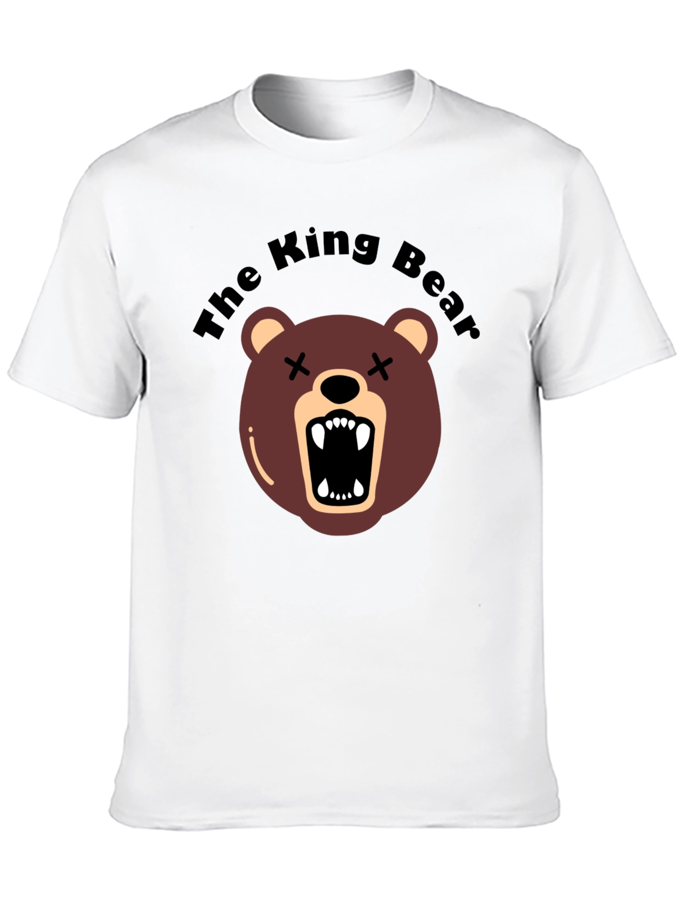 The King Bear Graphic Tee - Black Crew Neck