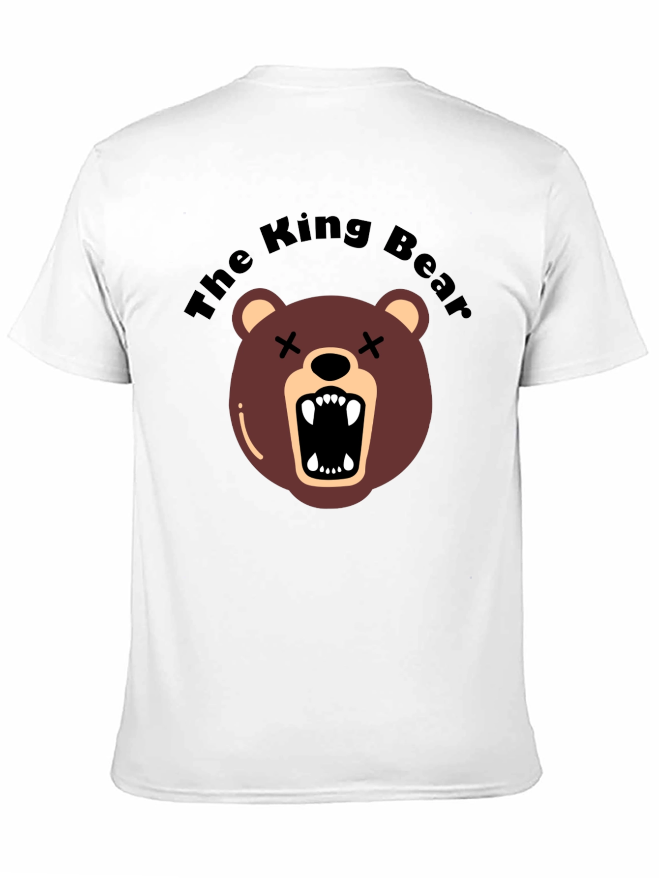 The King Bear Graphic Tee - Black Crew Neck