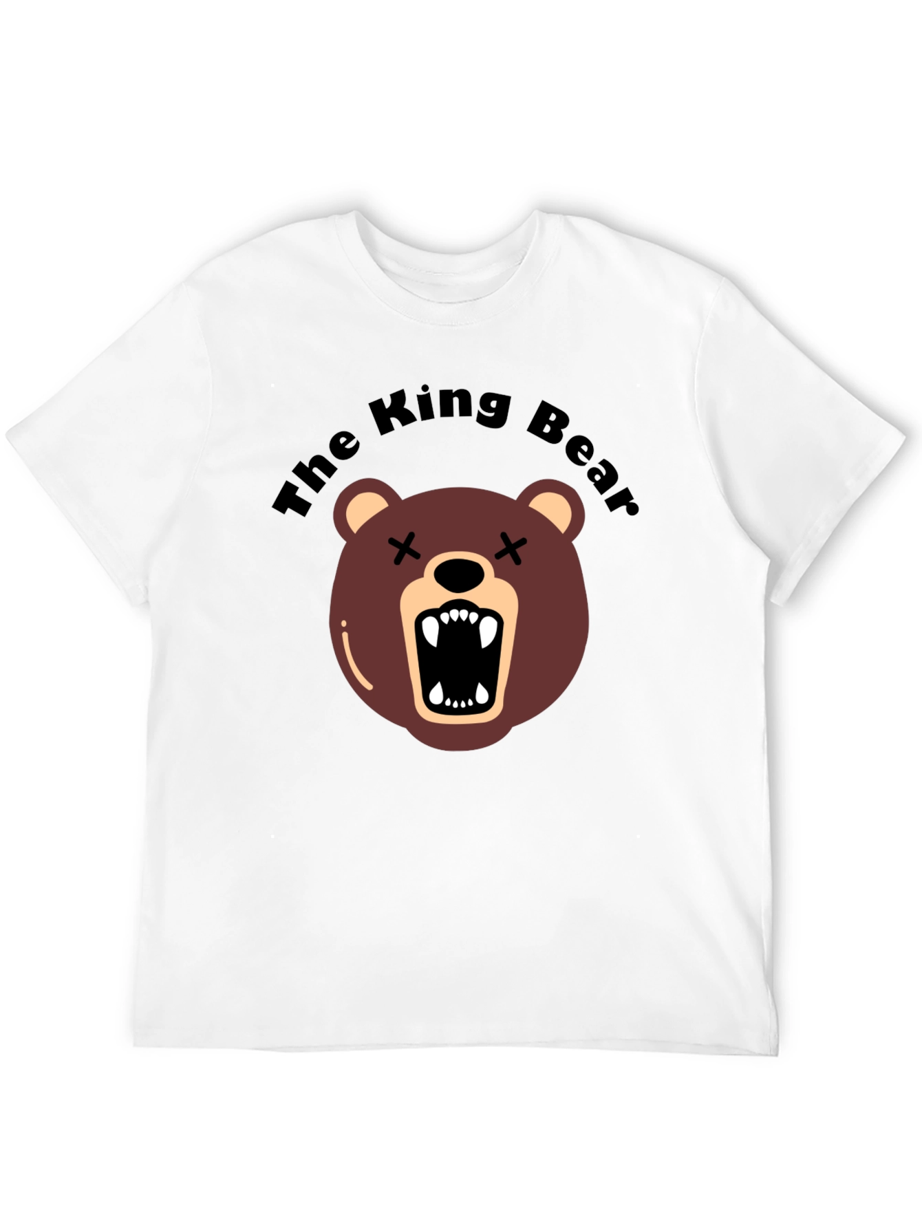 The King Bear Graphic Tee - Black Crew Neck