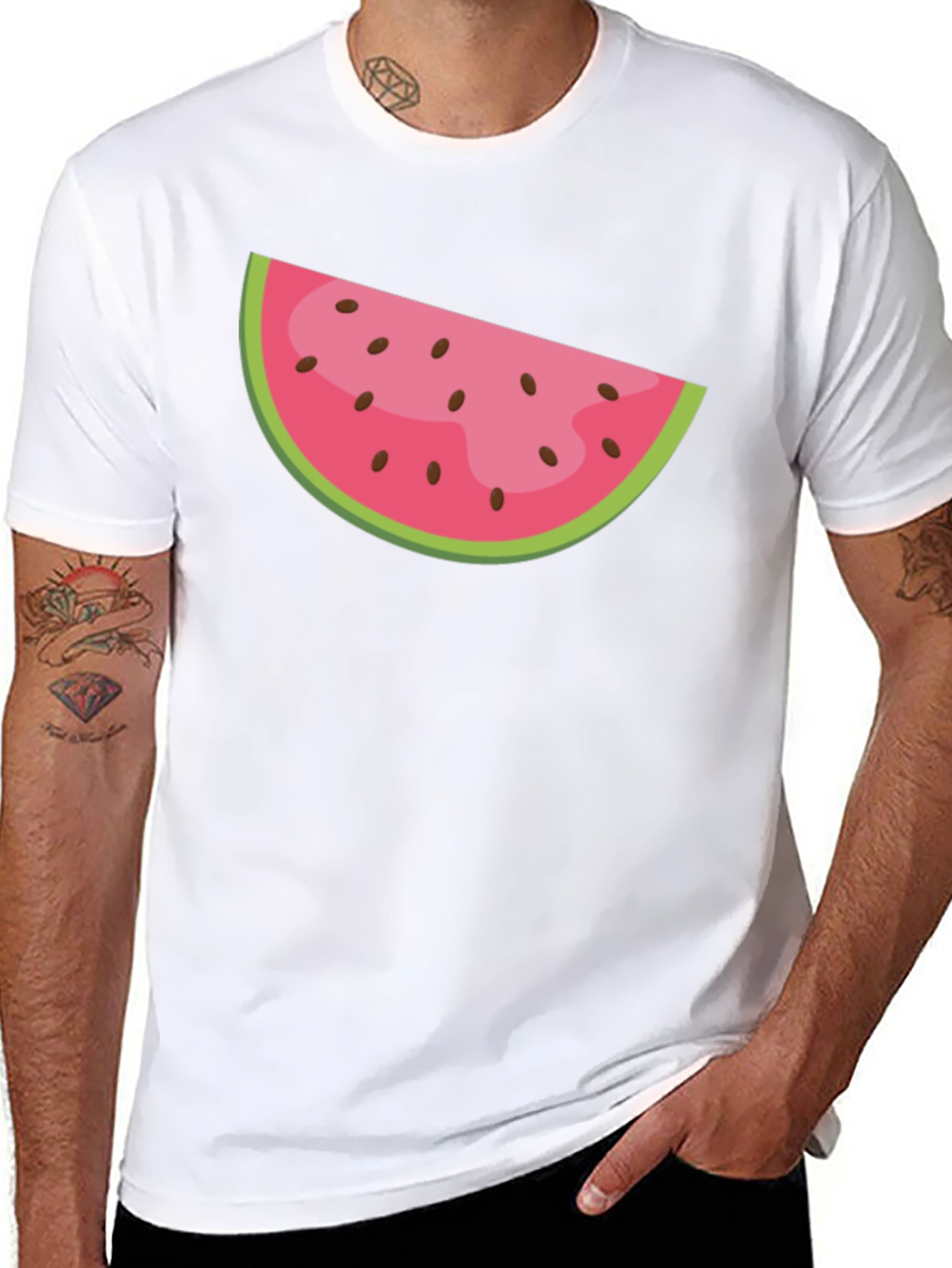 Watermelon Slice Graphic Tee - Summer Fun T-Shirt