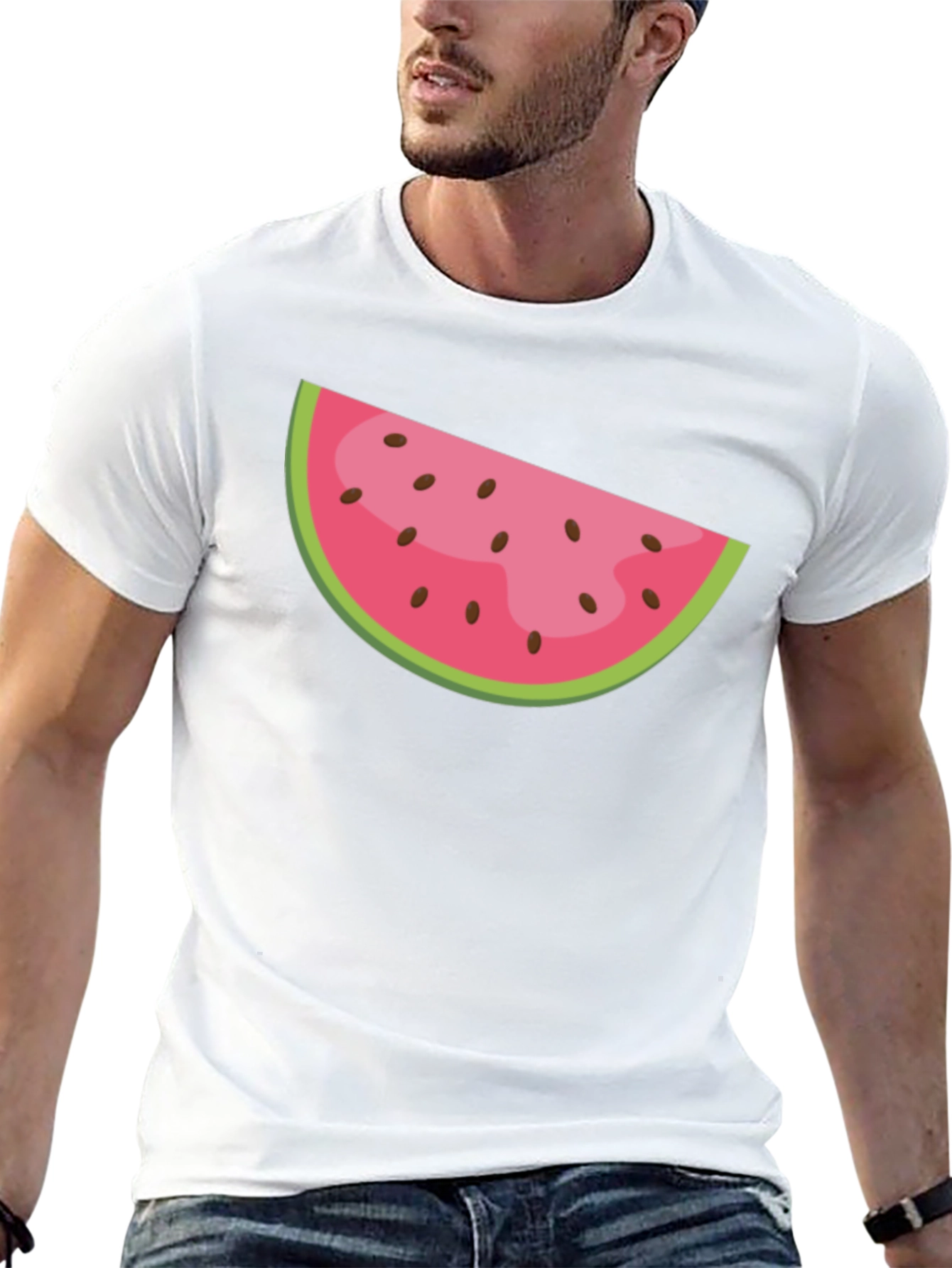 Watermelon Slice Graphic Tee - Summer Fun T-Shirt