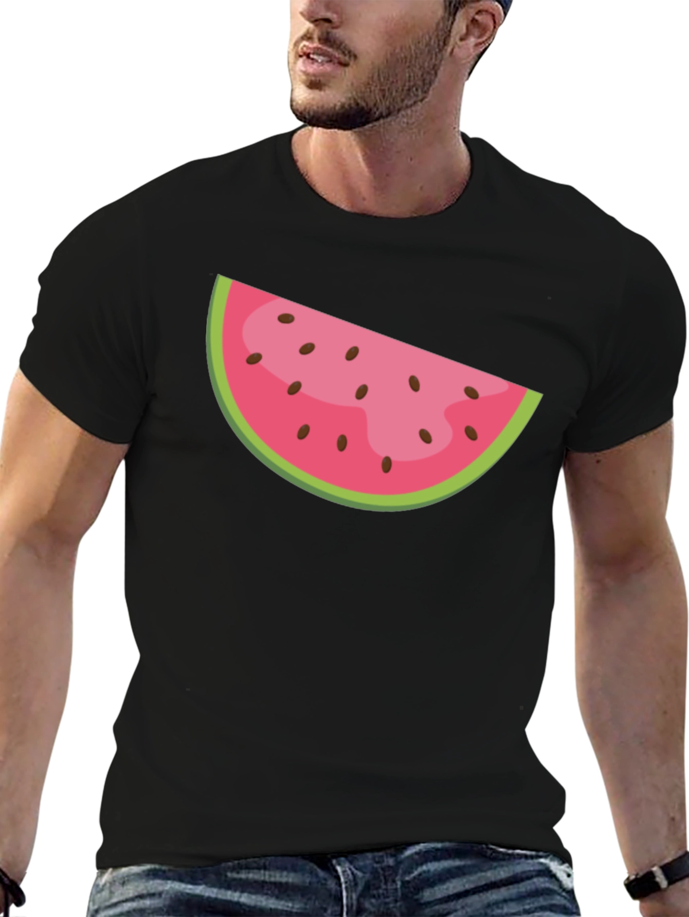 Watermelon Slice Graphic Tee - Summer Fun T-Shirt