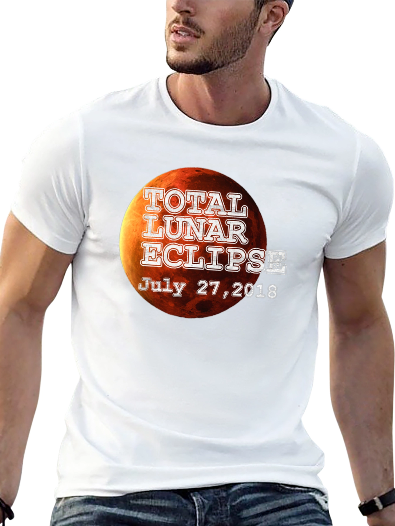 Total Lunar Eclipse July 2018 Black T-Shirt