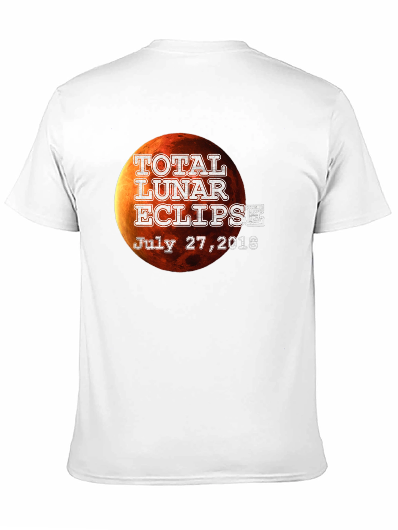 Total Lunar Eclipse July 2018 Black T-Shirt
