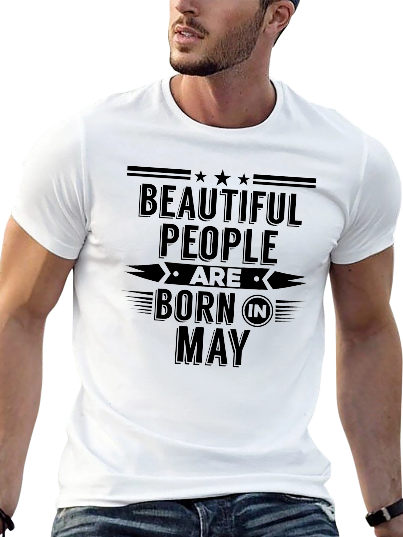Beautiful People Born in May Black T-Shirt