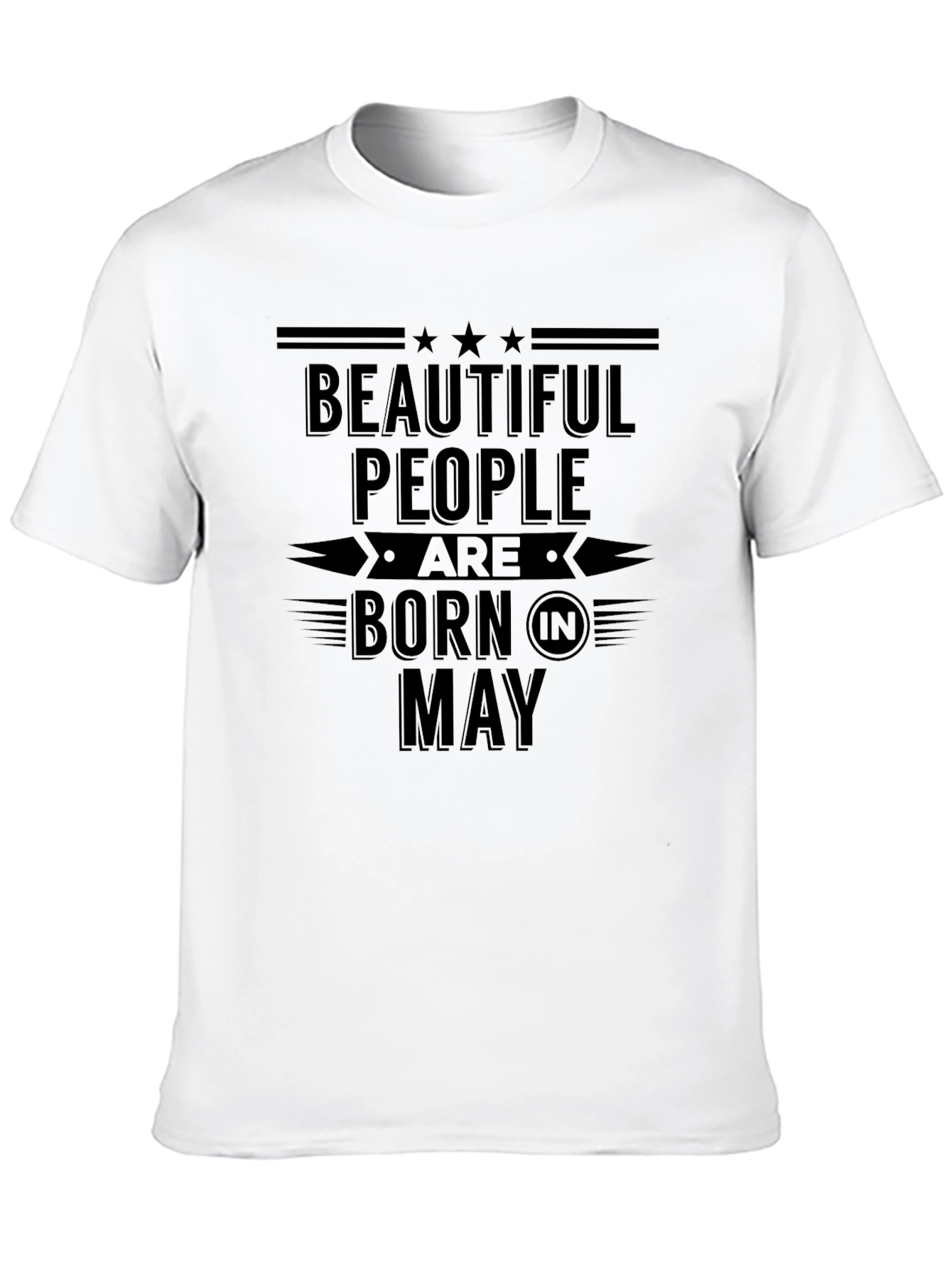 Beautiful People Born in May Black T-Shirt