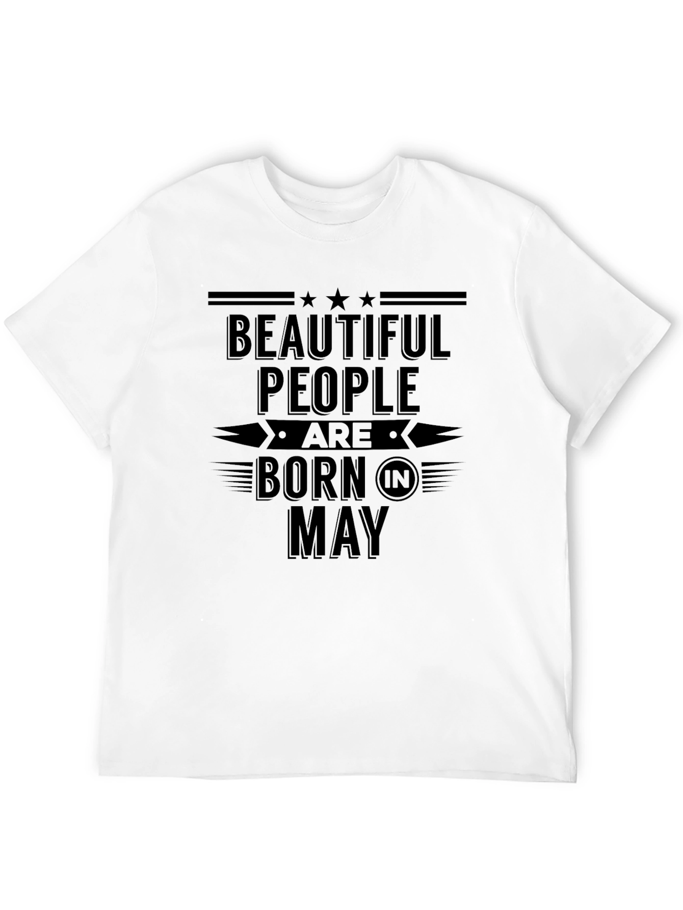 Beautiful People Born in May Black T-Shirt